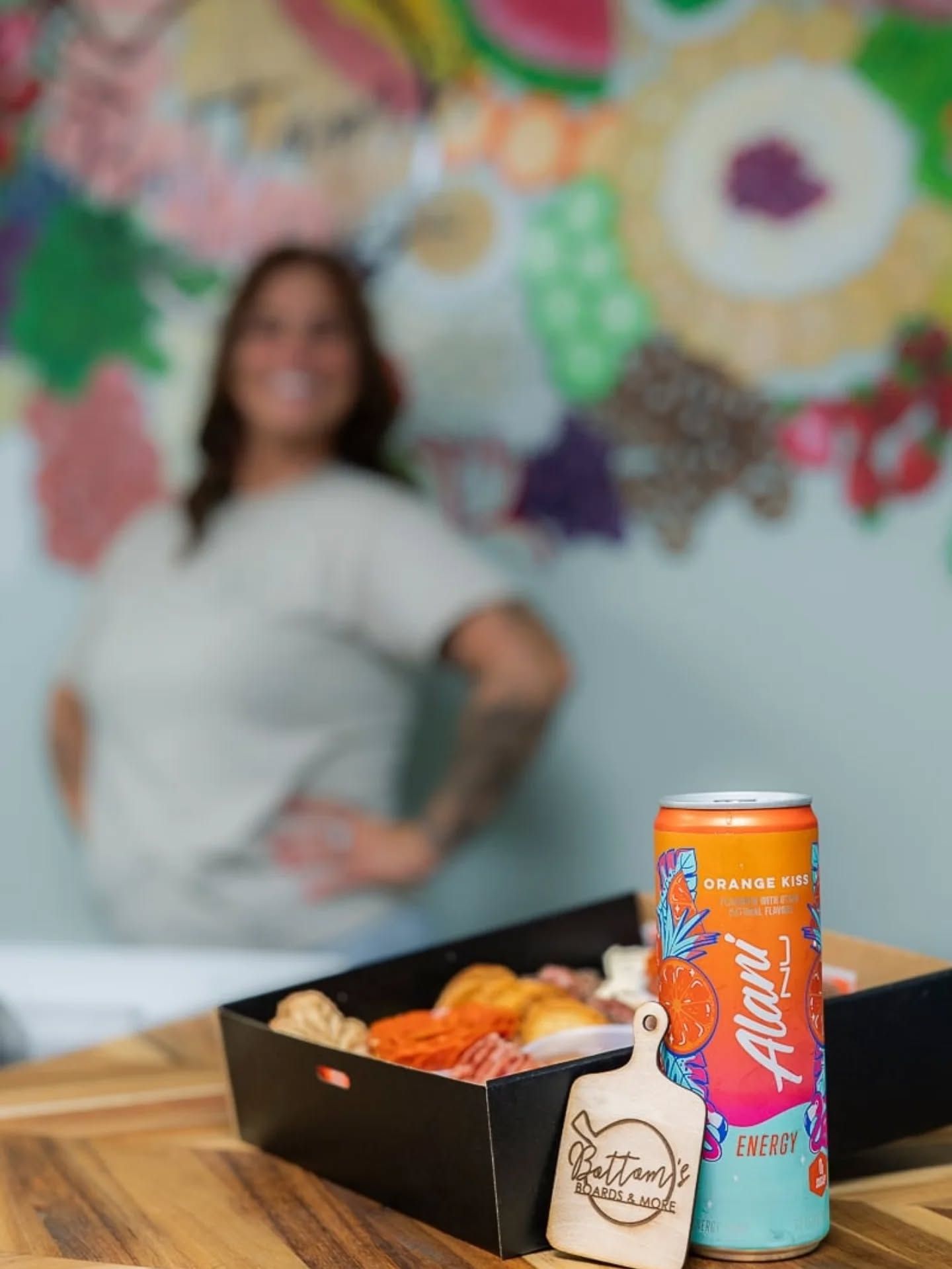 Product branding photo with colorful studio background, ninefifteenphoto Meade County KY small business photographer.