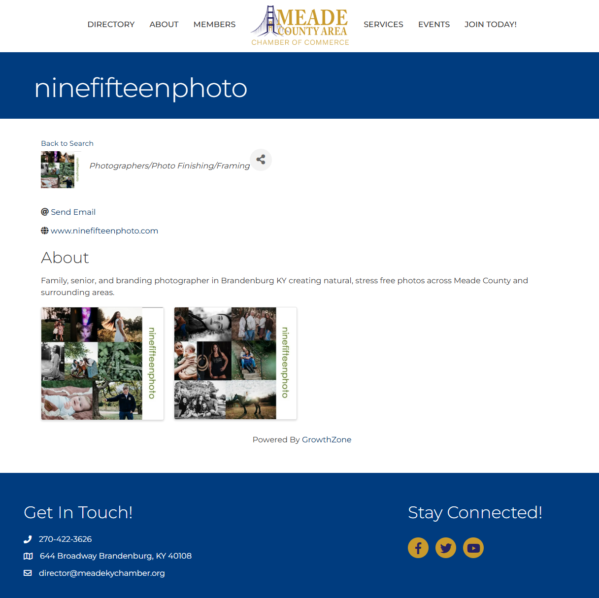 ninefifteenphoto joined the meade county chamber of commerce