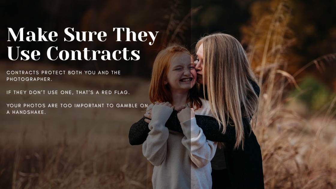 Professional photographers use contracts. Trust ninefifteenphoto for secure, reliable family photography in Kentucky.
