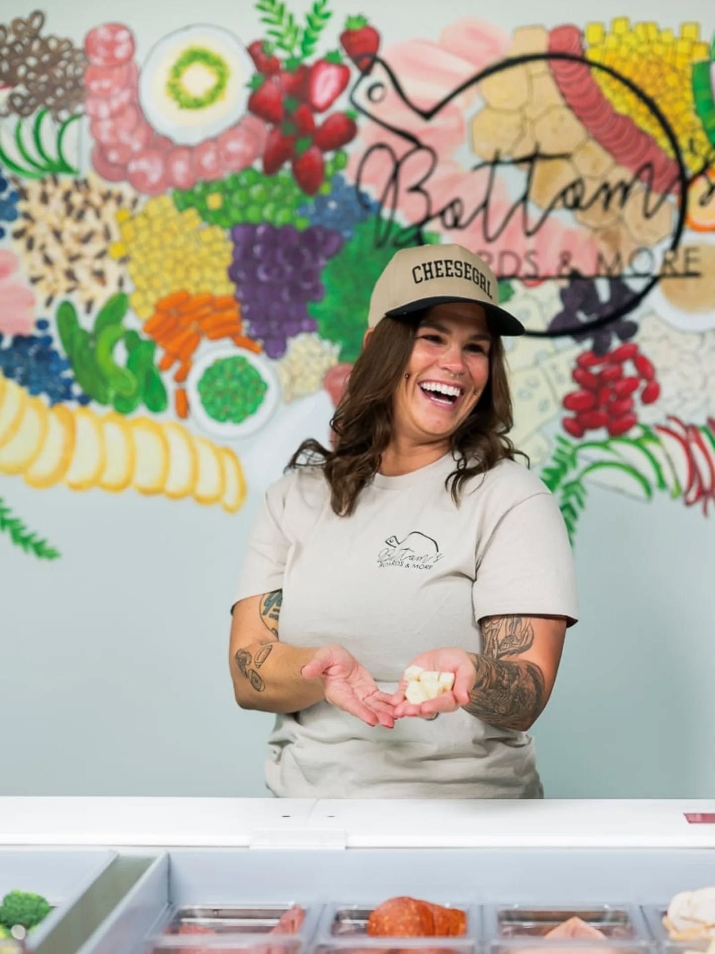 Branding portrait of small business owner in colorful studio, ninefifteenphoto Meade County KY business photographer.