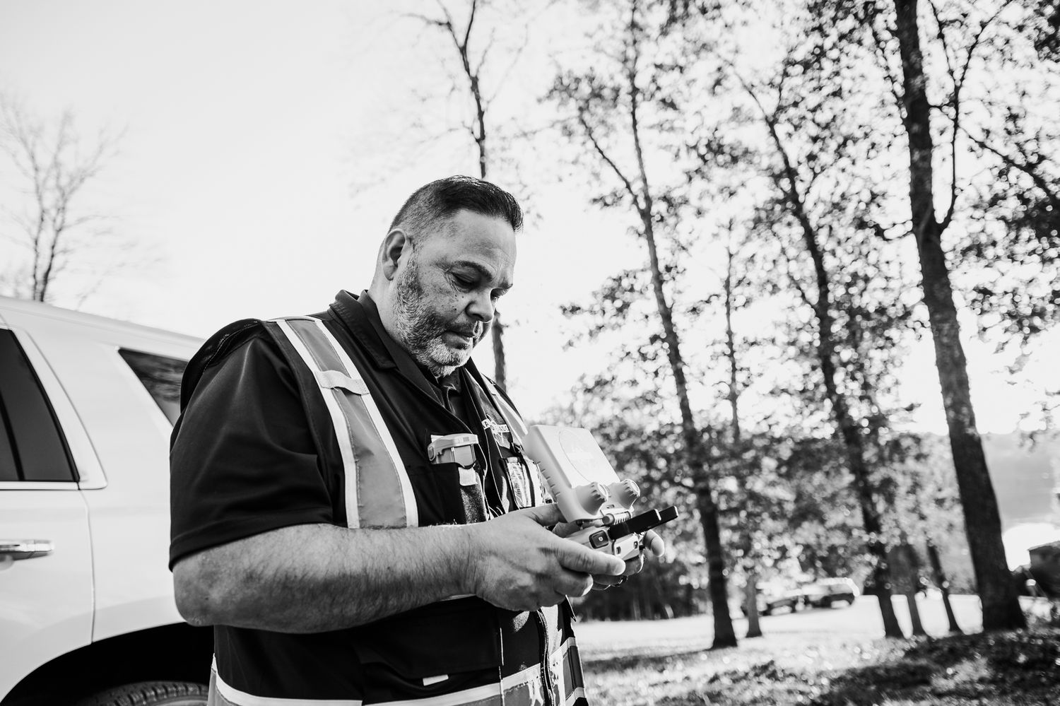 Brandenburg KY drone branding photos of José Maldonado, owner of Mal-Drone-Ado, captured by ninefifteenphoto during a real estate shoot in D