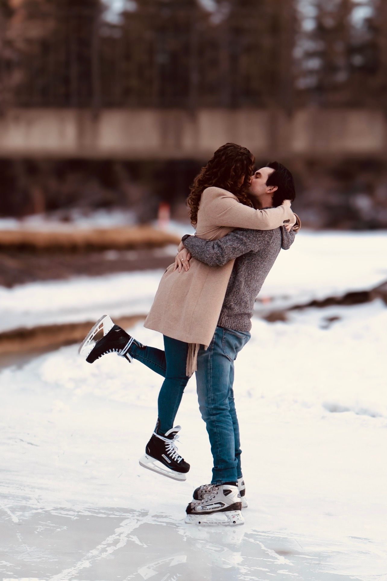 Couples lifestyle session outdoors in Kimberley, BC