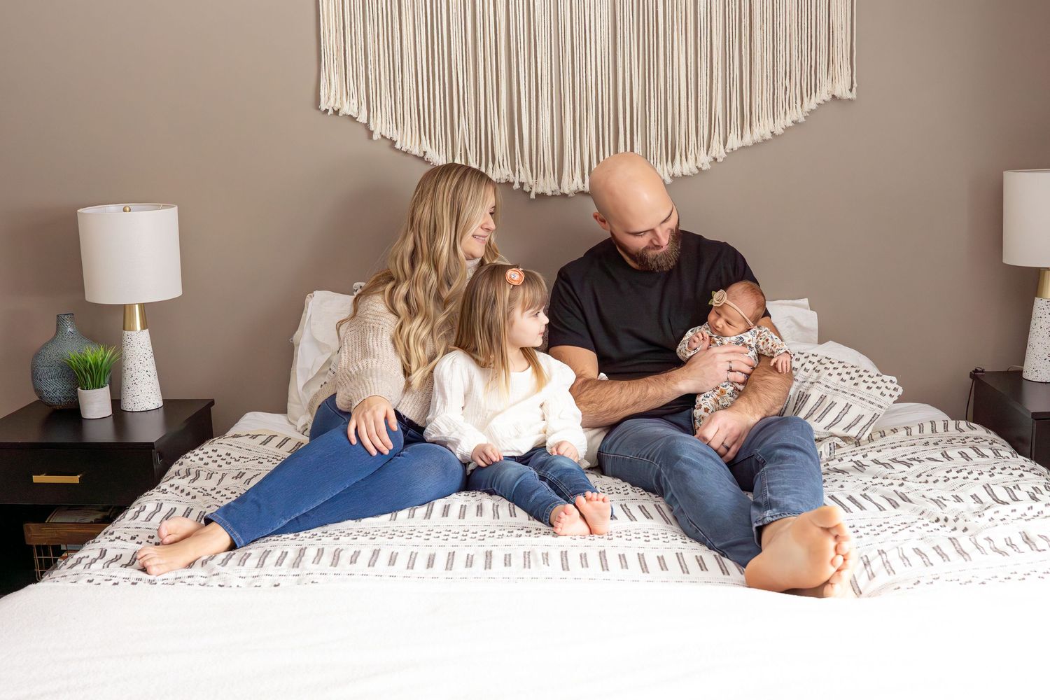 In home newborn lifestyle session in Kimberley, BC