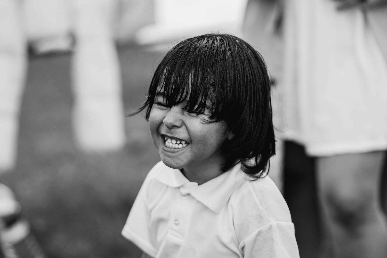 Fotografia retrato colombia verde niño familia blanco y negro
