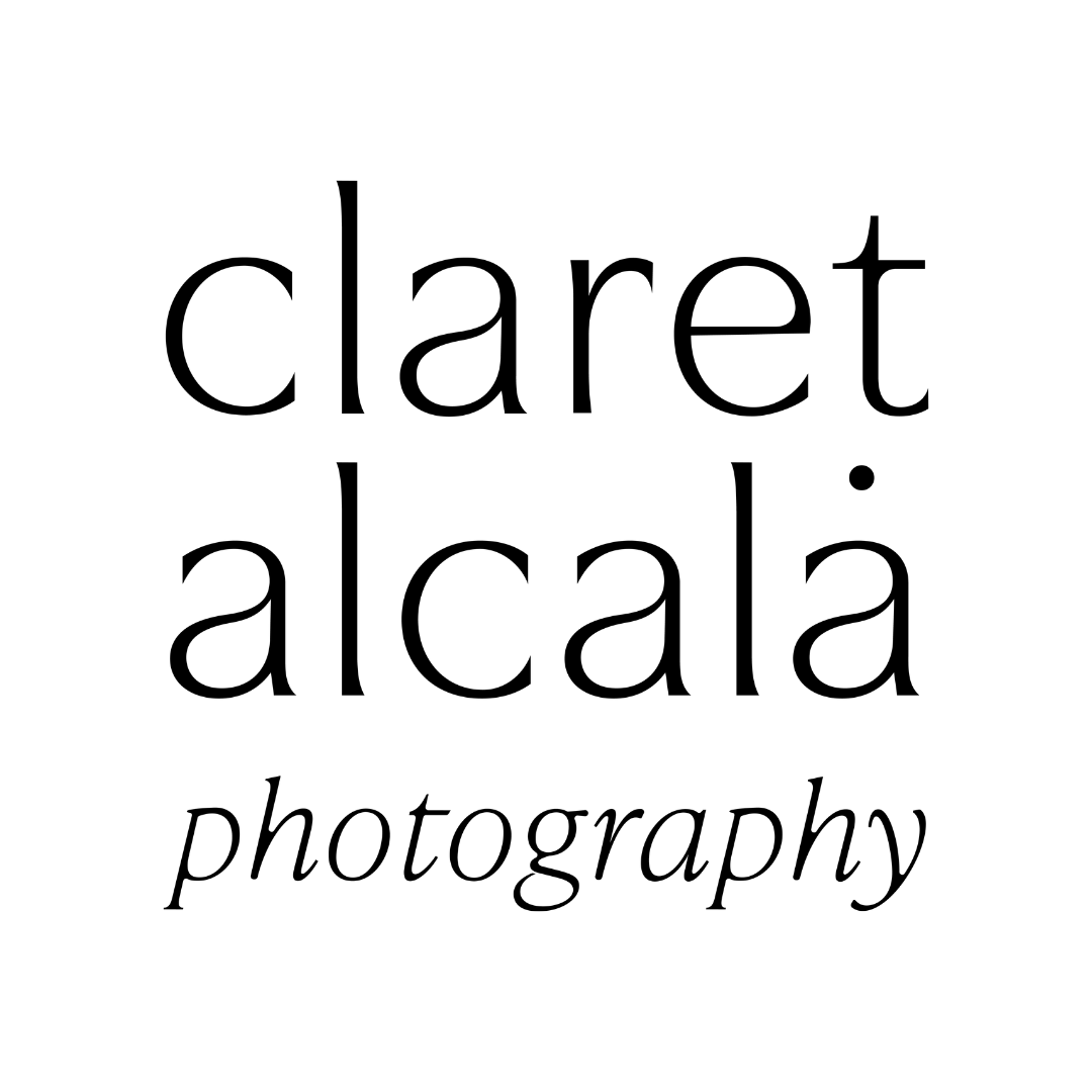 Claret Alcalá Photography logo featuring elegant minimalist typography in black on white background.