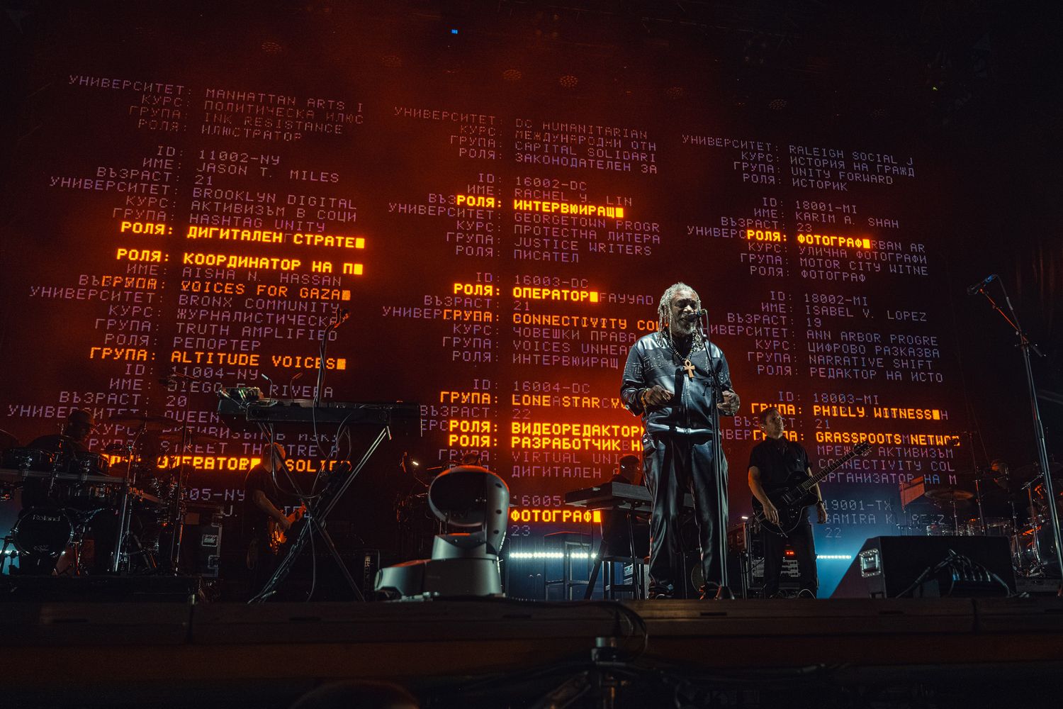 Концертна фотография на Massive Attack в София от Rumina Georgieva Photography за Licata.bg