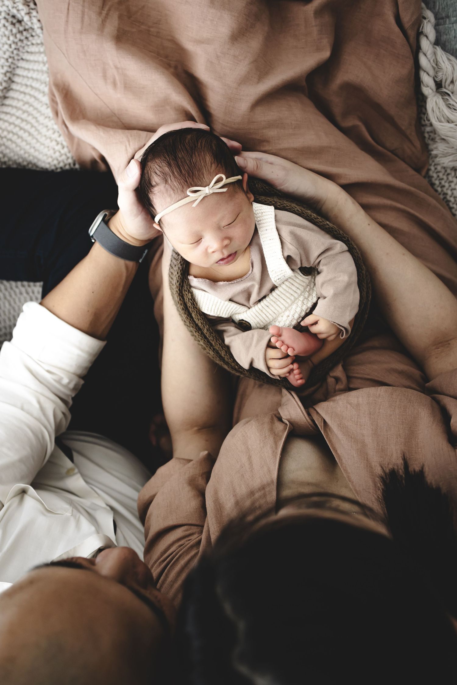 in home newborn photography session south east Melbourne