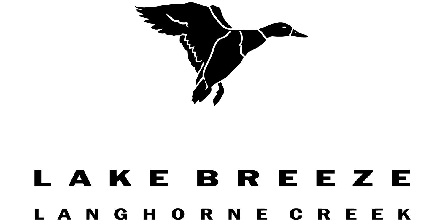 Lake Breeze Langhorne Creek winery logo with flying duck silhouette