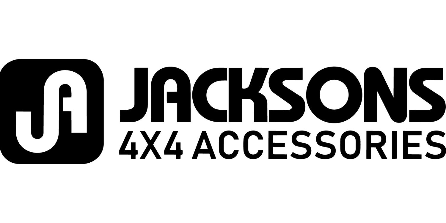 Jacksons 4x4 Accessories logo in black with stylised JA icon