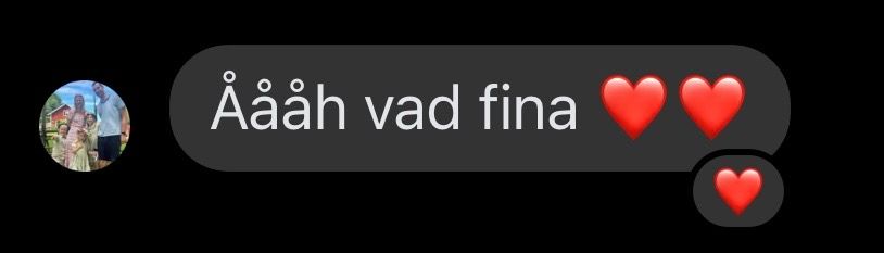 Skärmdump från Messenger från en kund med texten 