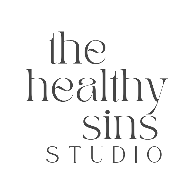 Collection of business logos in gray and black text featuring studio and health-related company names.