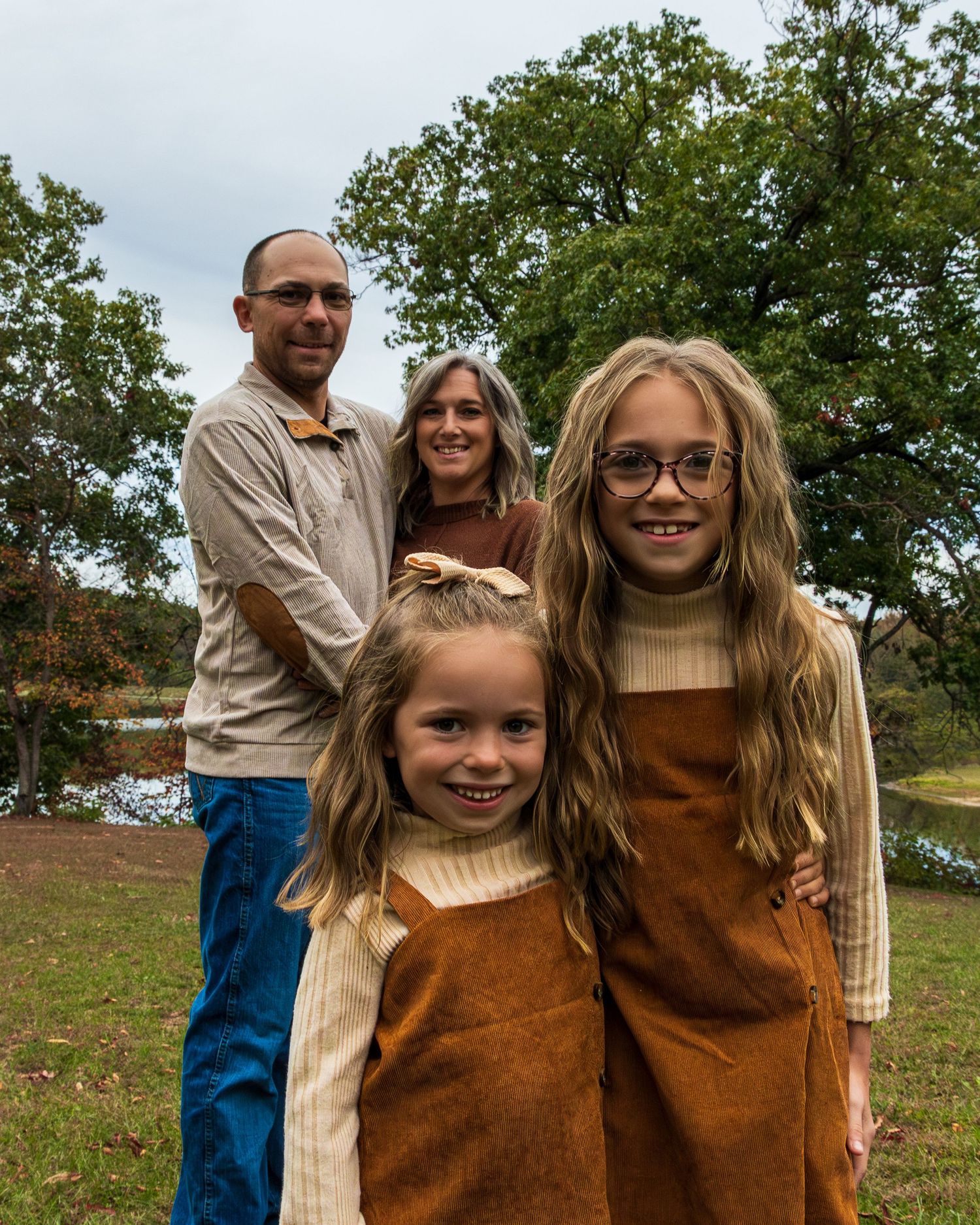 A young family.