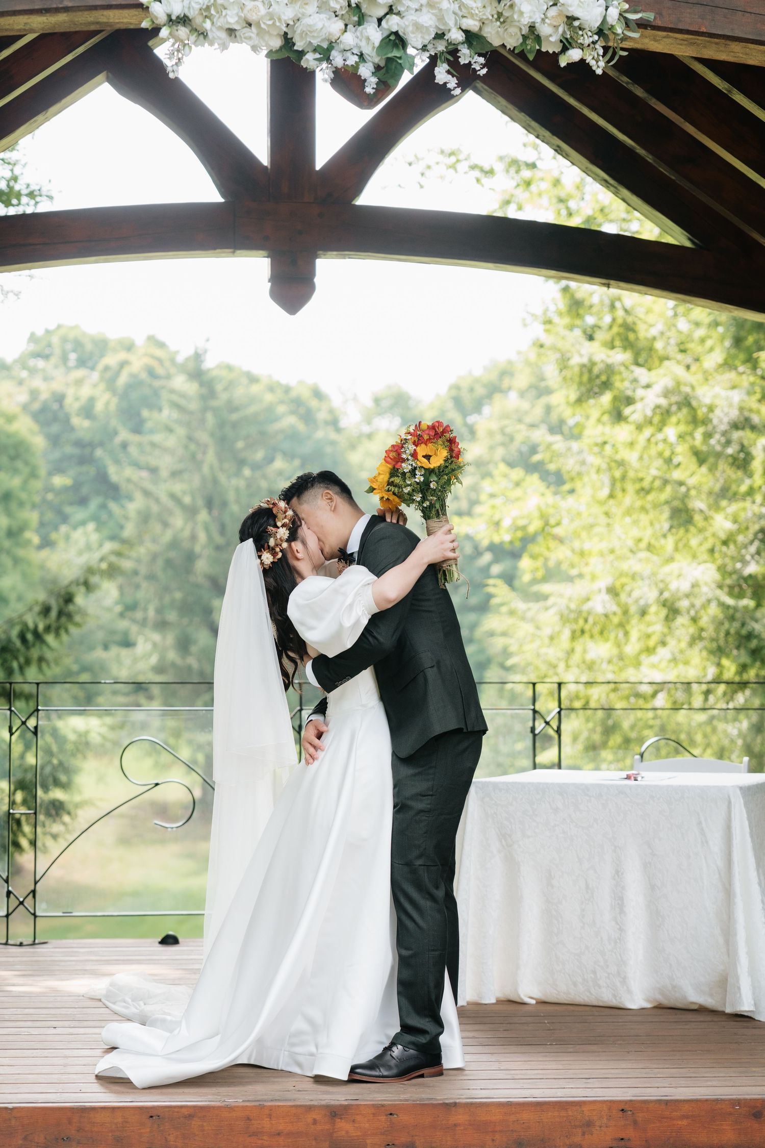 Cinematic picture captured by AZ Photo Studio outdoor wedding