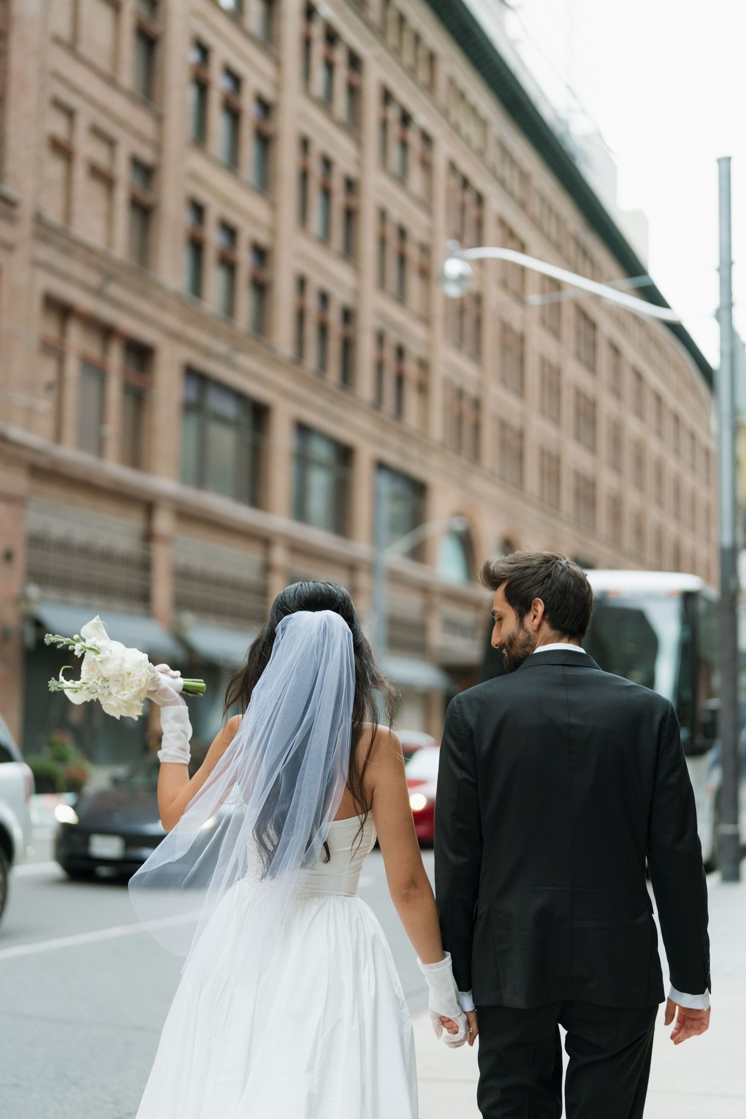 Candid wedding and engagement  street style session in Toronto by AZ Photo Studio.