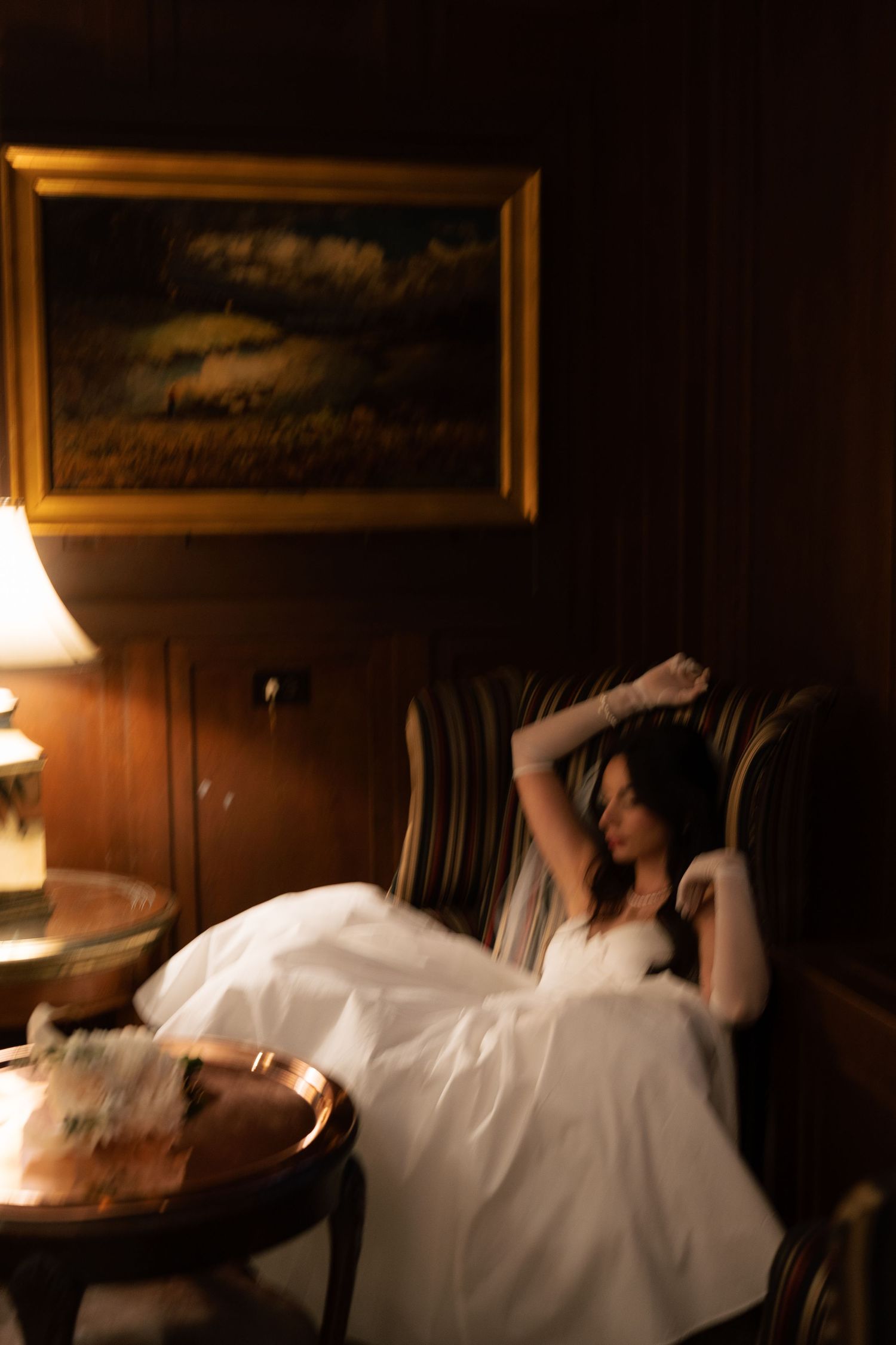 Stunning bridal portrait in a classic Toronto venue captured by AZ Photo Studio