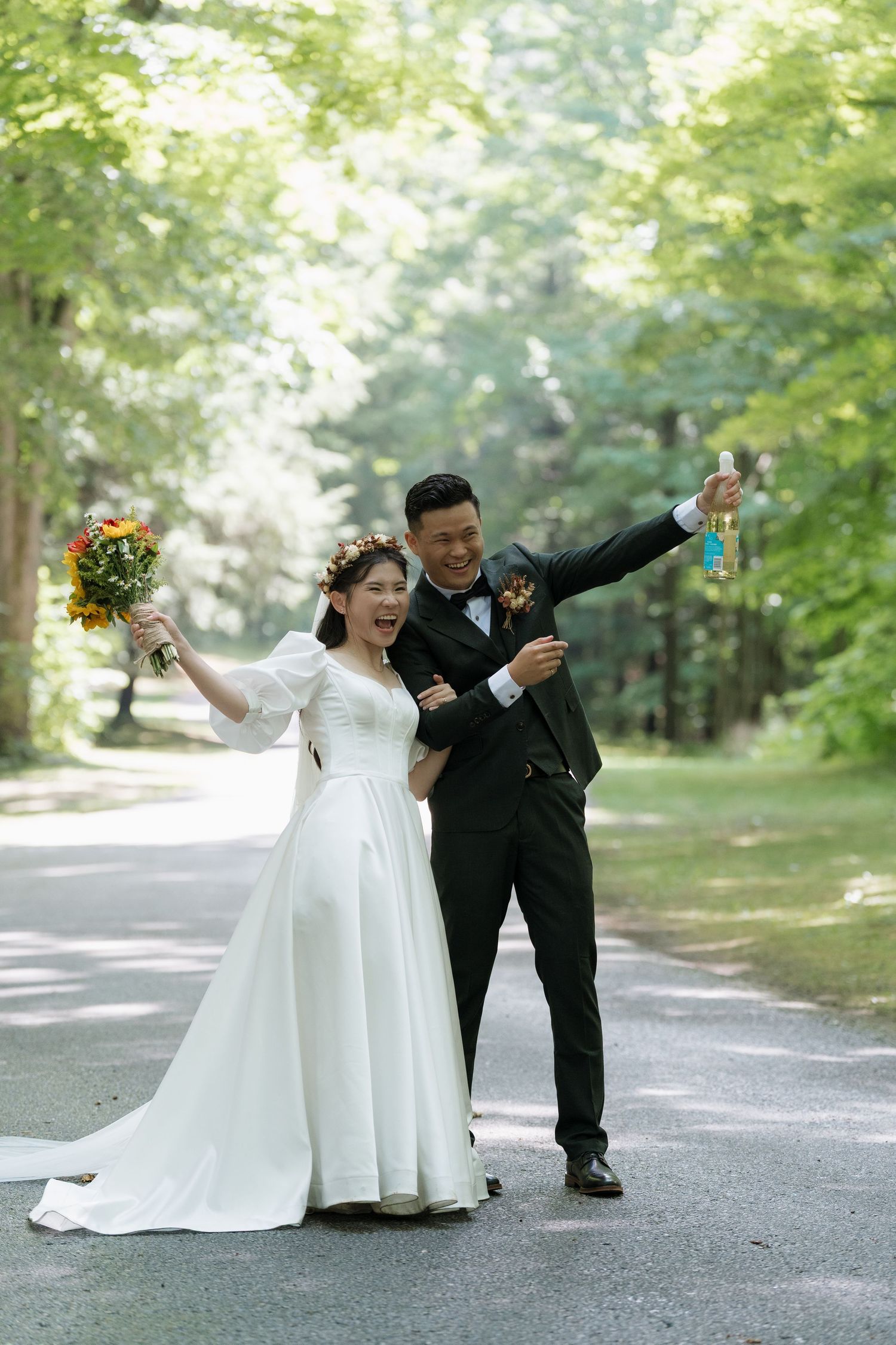 Professional landscape wedding photography in a grand outdoor space captured by AZ Photo Studio