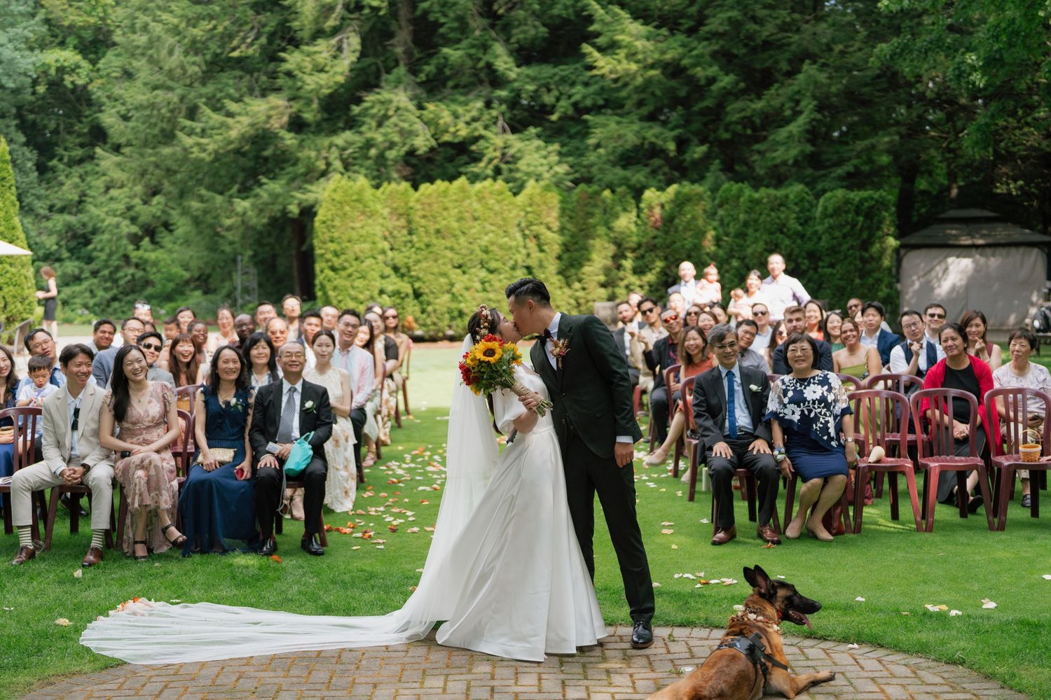 Cheerful Wedding outdoor photo shoot elegant captured by AZ Photo Studio