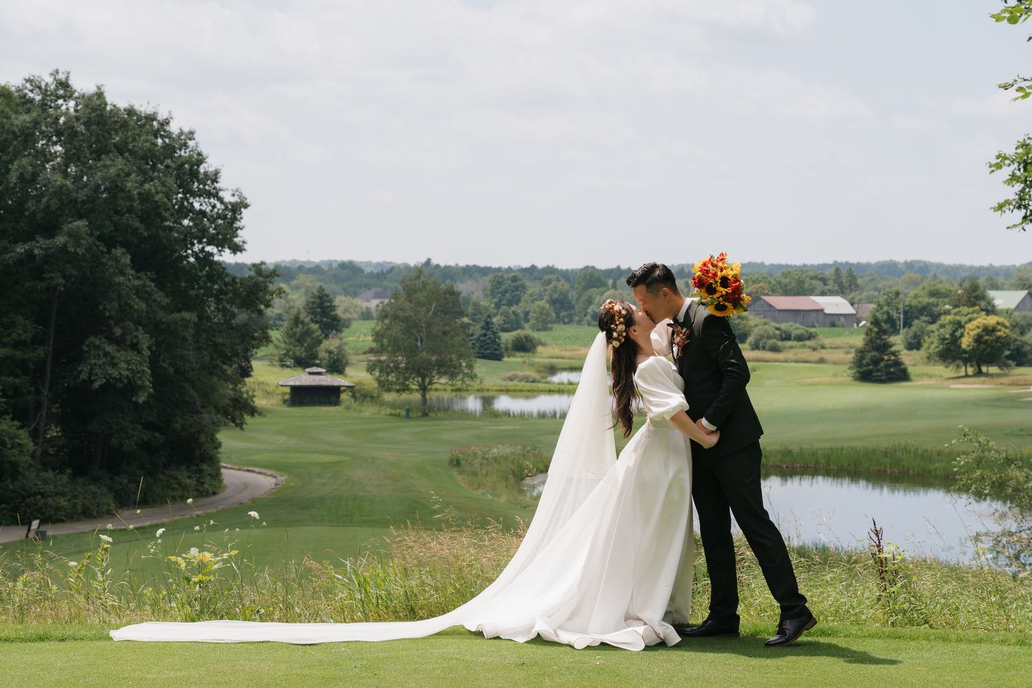 Cinematic style outdoor wedding photo shoot captured by AZ Photo Studio