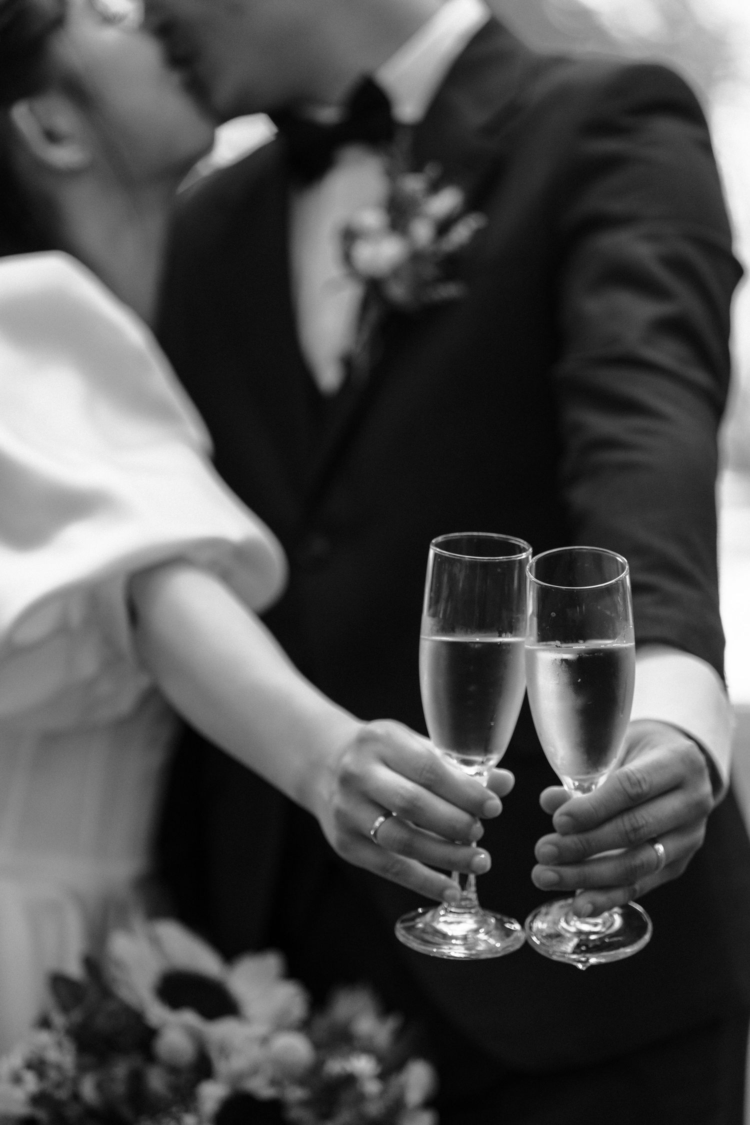 Cheers captured in an airy outdoor setting captured by AZ Photo Studio