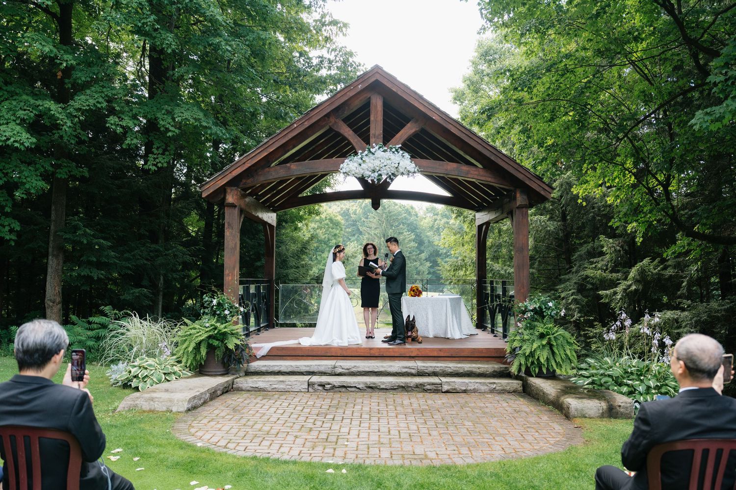 Cinematic scene in outdoor Wedding in a golf club captured by AZ Photo Studio