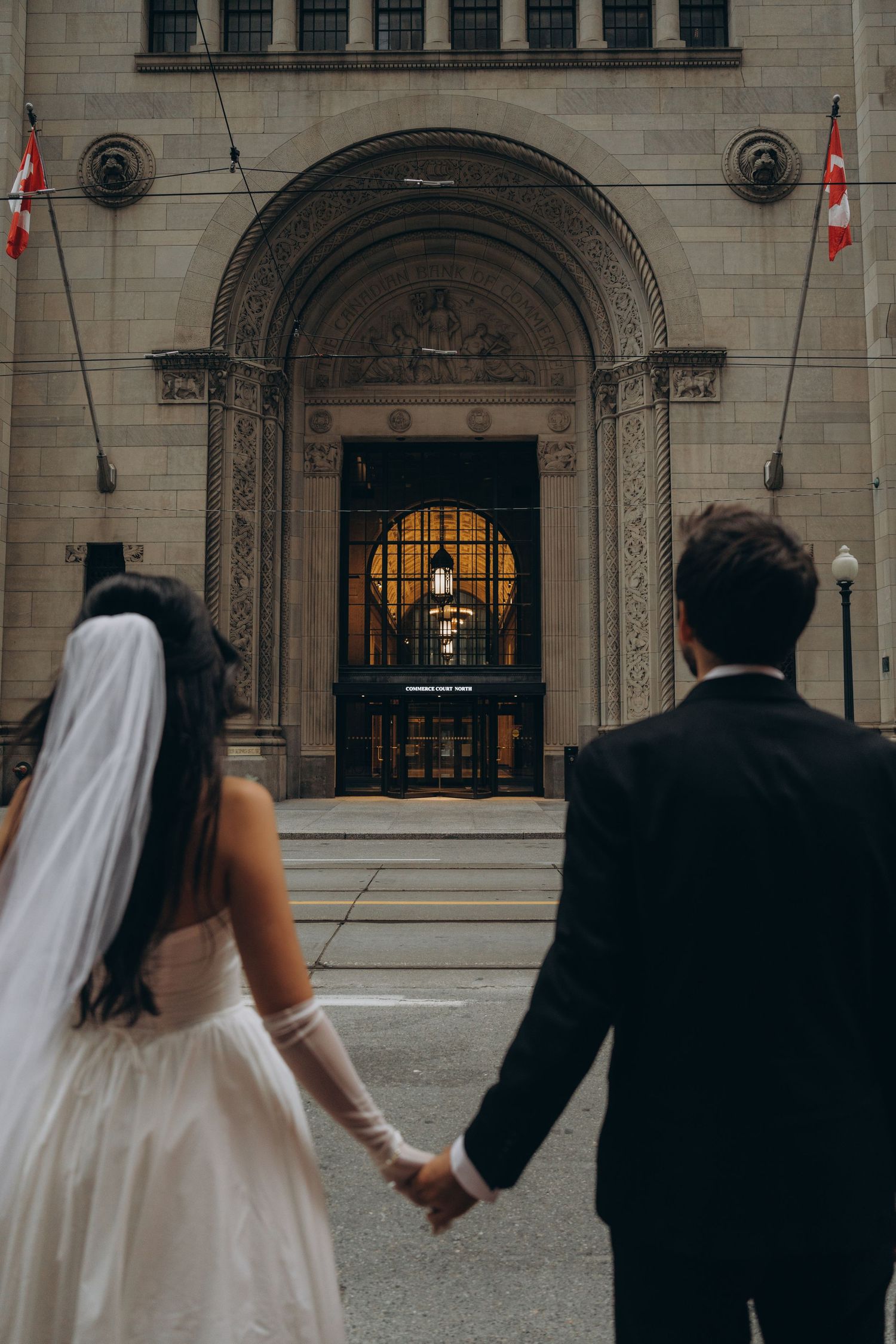 Modern groom's editorial portrait in a Toronto urban setting - AZ Photo Studio