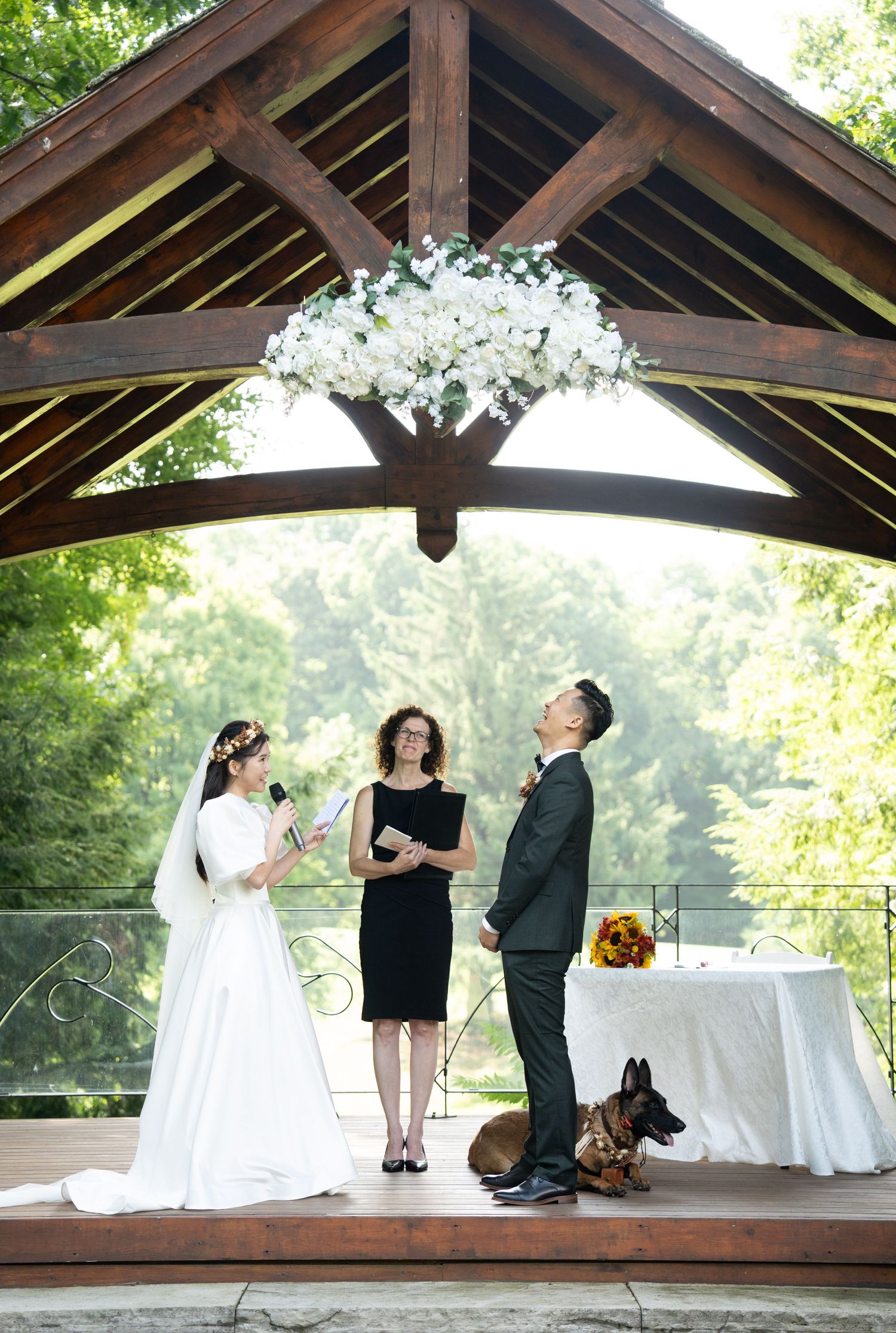 Cheerful ceremony moments in outdoor captured by AZ Photo Studio