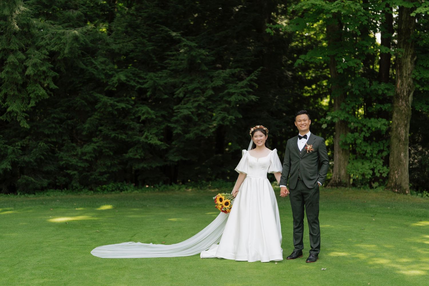 Tender moments in a beautiful garden wedding captured by AZ Photo Studio