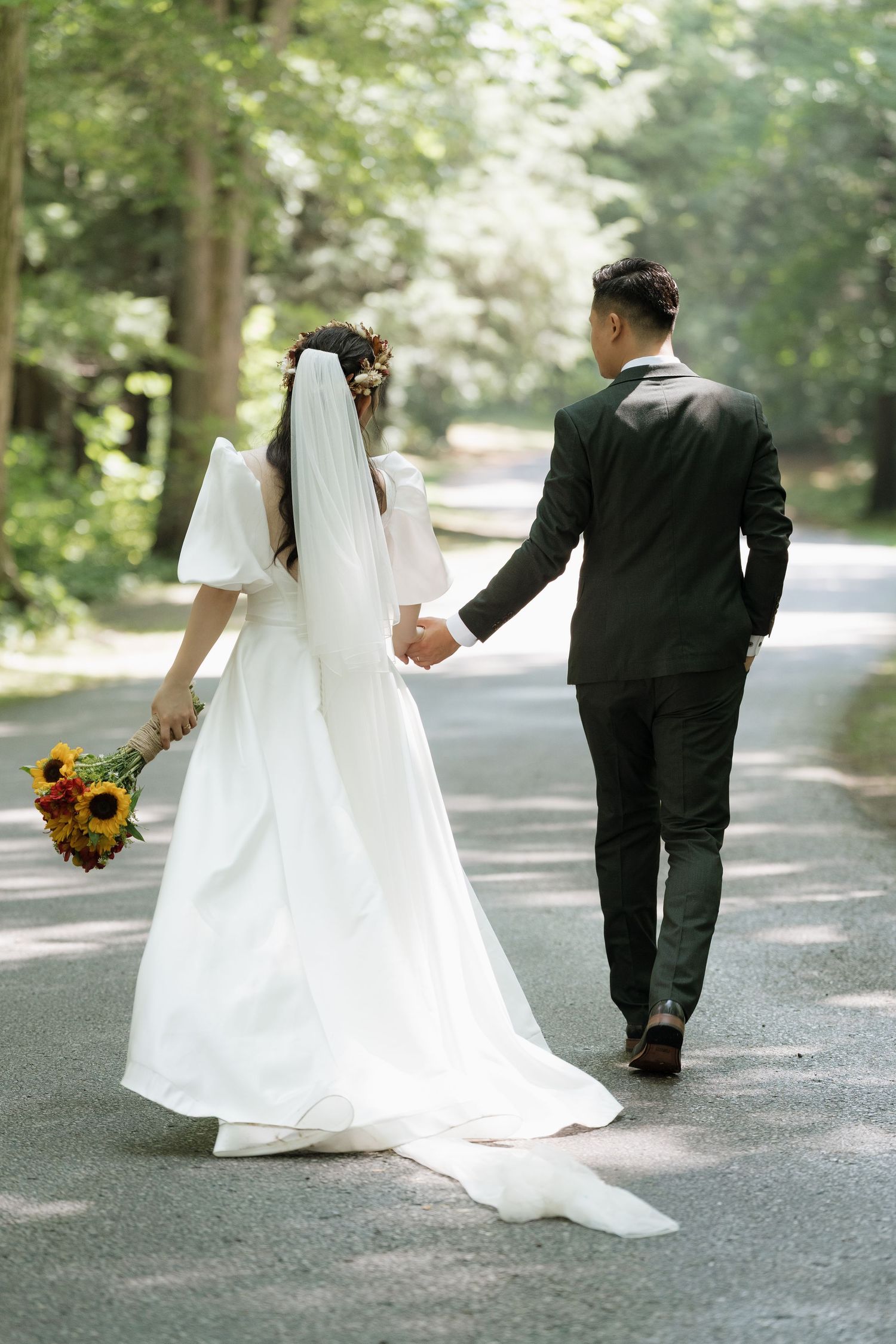 Capturing real moments with natural light in a spacious outdoor venue captured by AZ Photo Studio