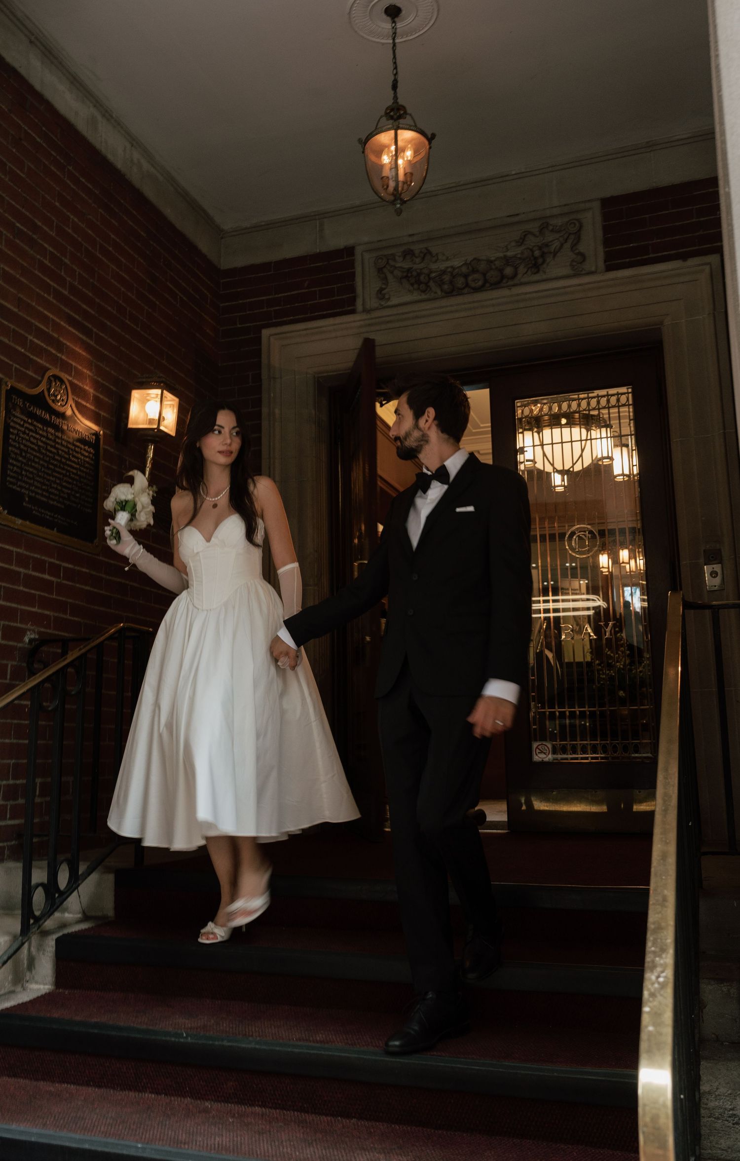 Modern groom's editorial portrait in a Toronto urban setting - AZ Photo Studio