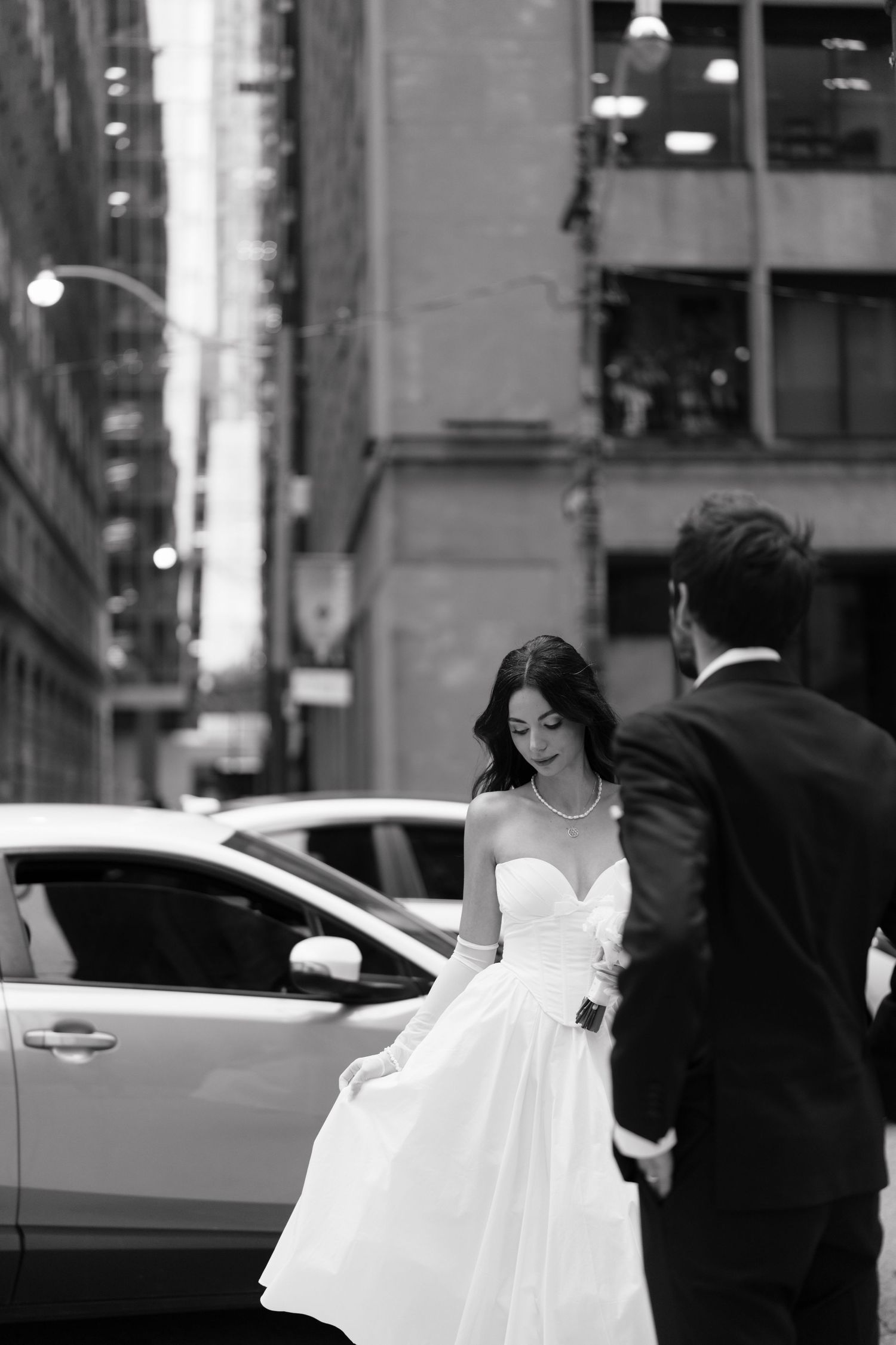 Candid wedding and engagement  street style session in Toronto by AZ Photo Studio.