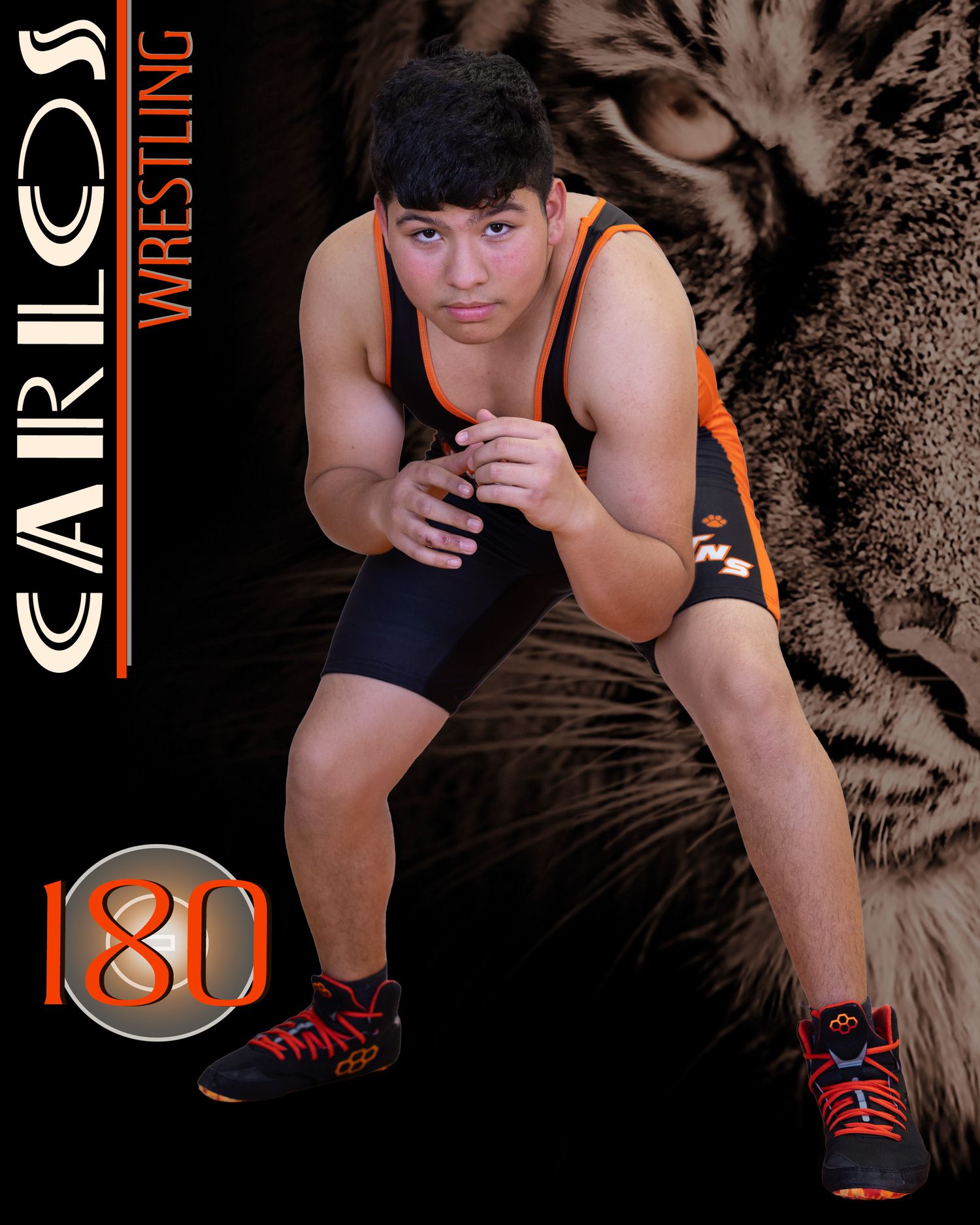 Wrestling Sports Portrait by Marie Griffith Photography