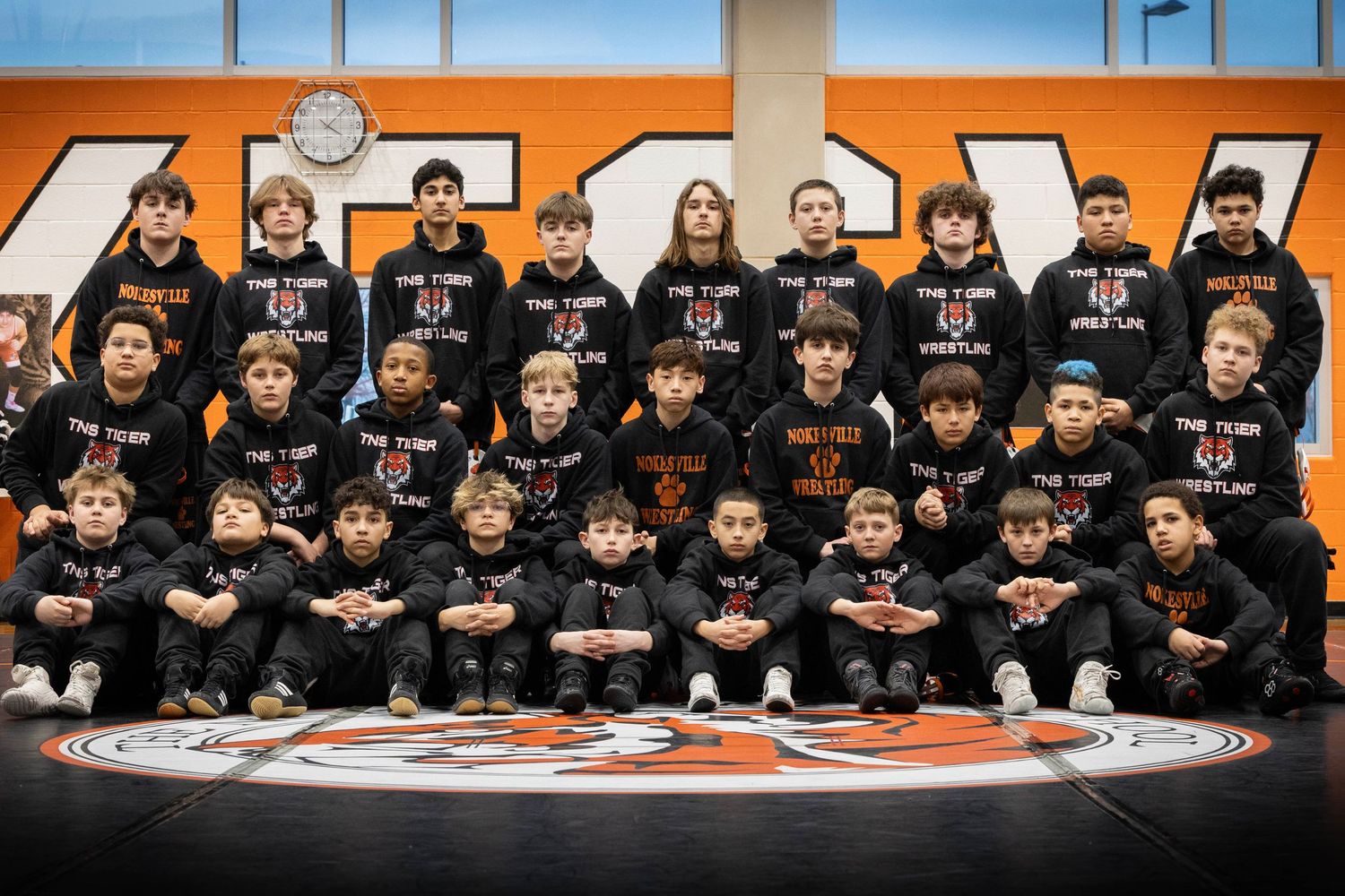 Wrestling Team Portrait by Marie Griffith Photography