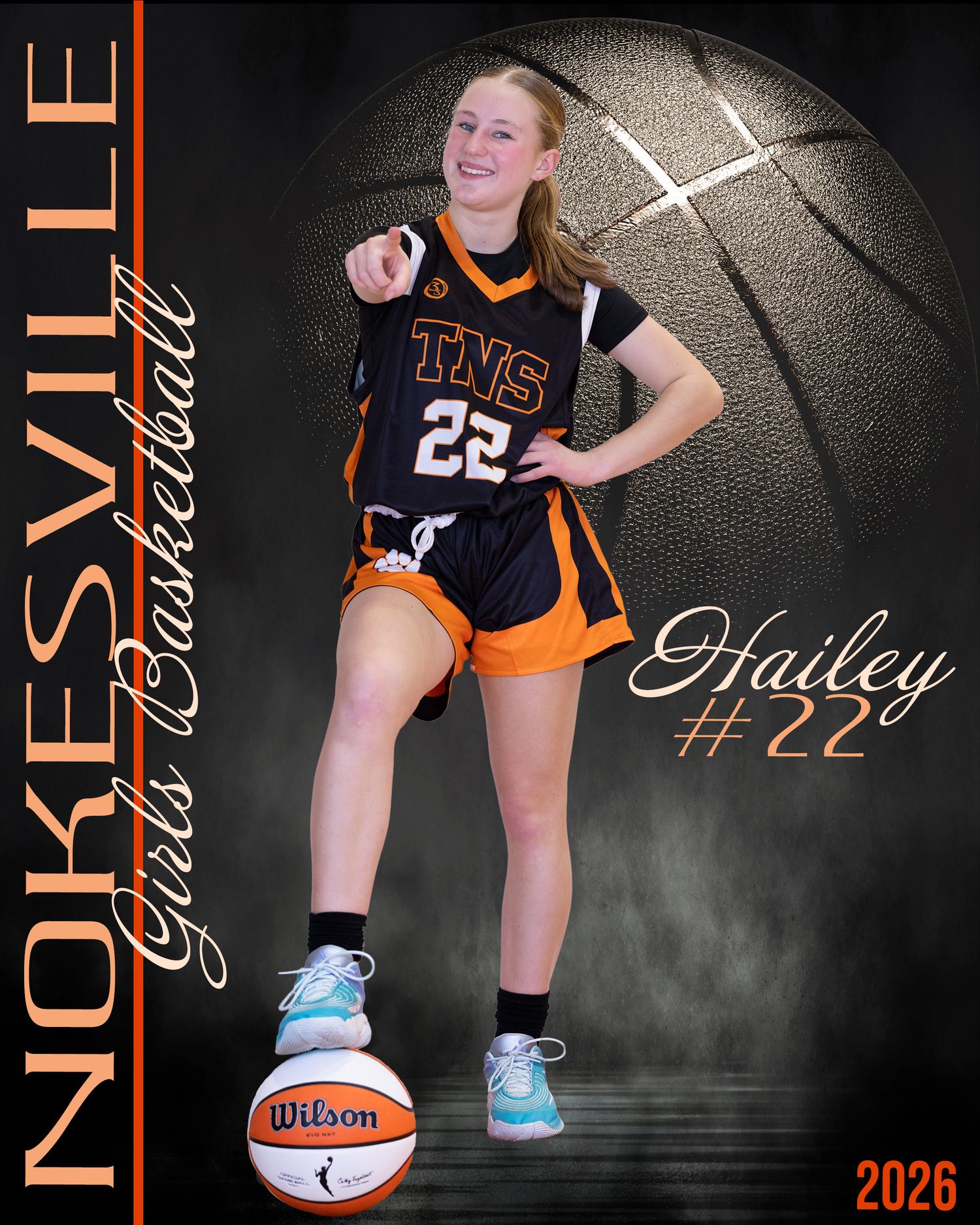 Basketball Sports Portrait by Marie Griffith Photography