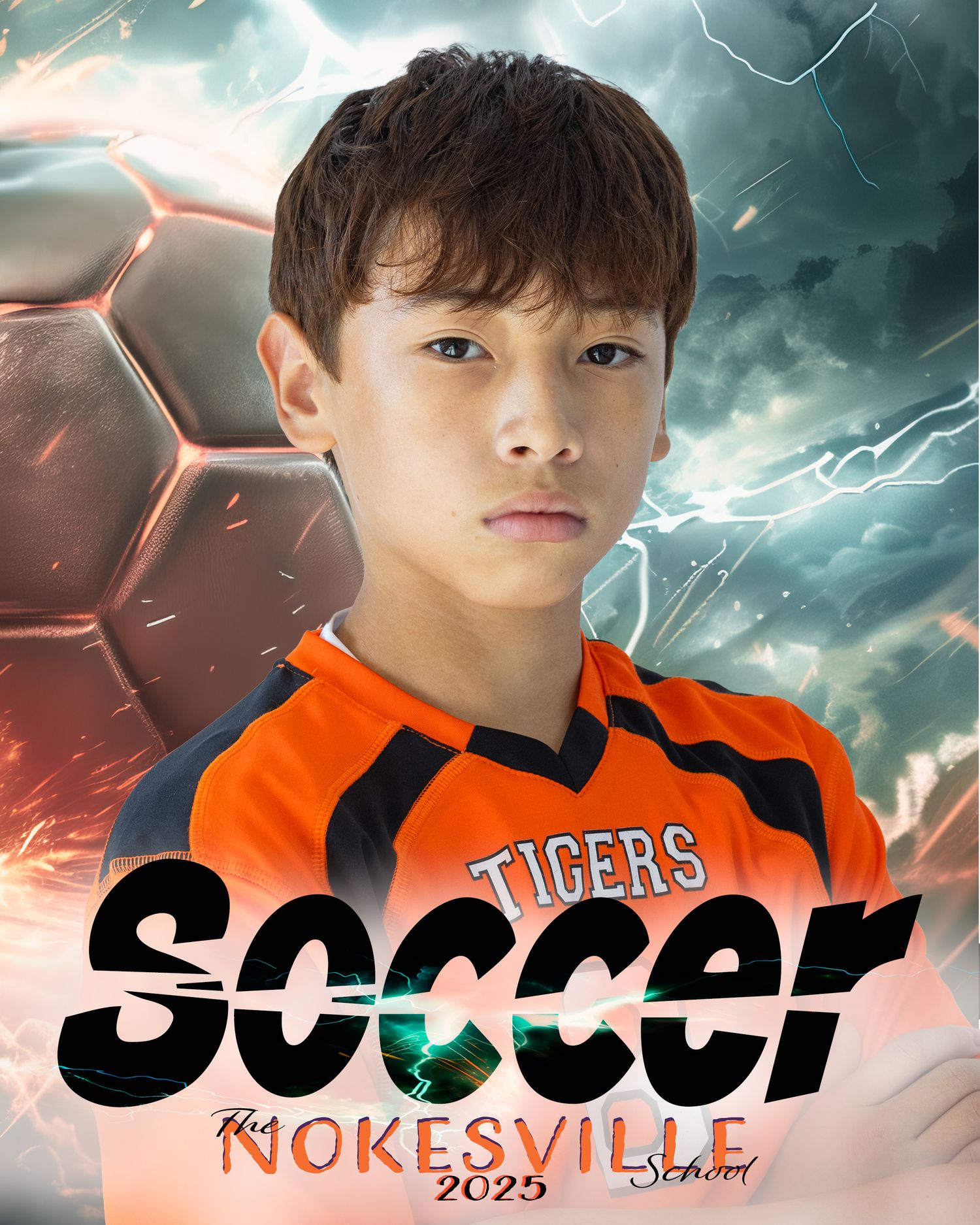 Soccer Sports Portrait by Marie Griffith Photography