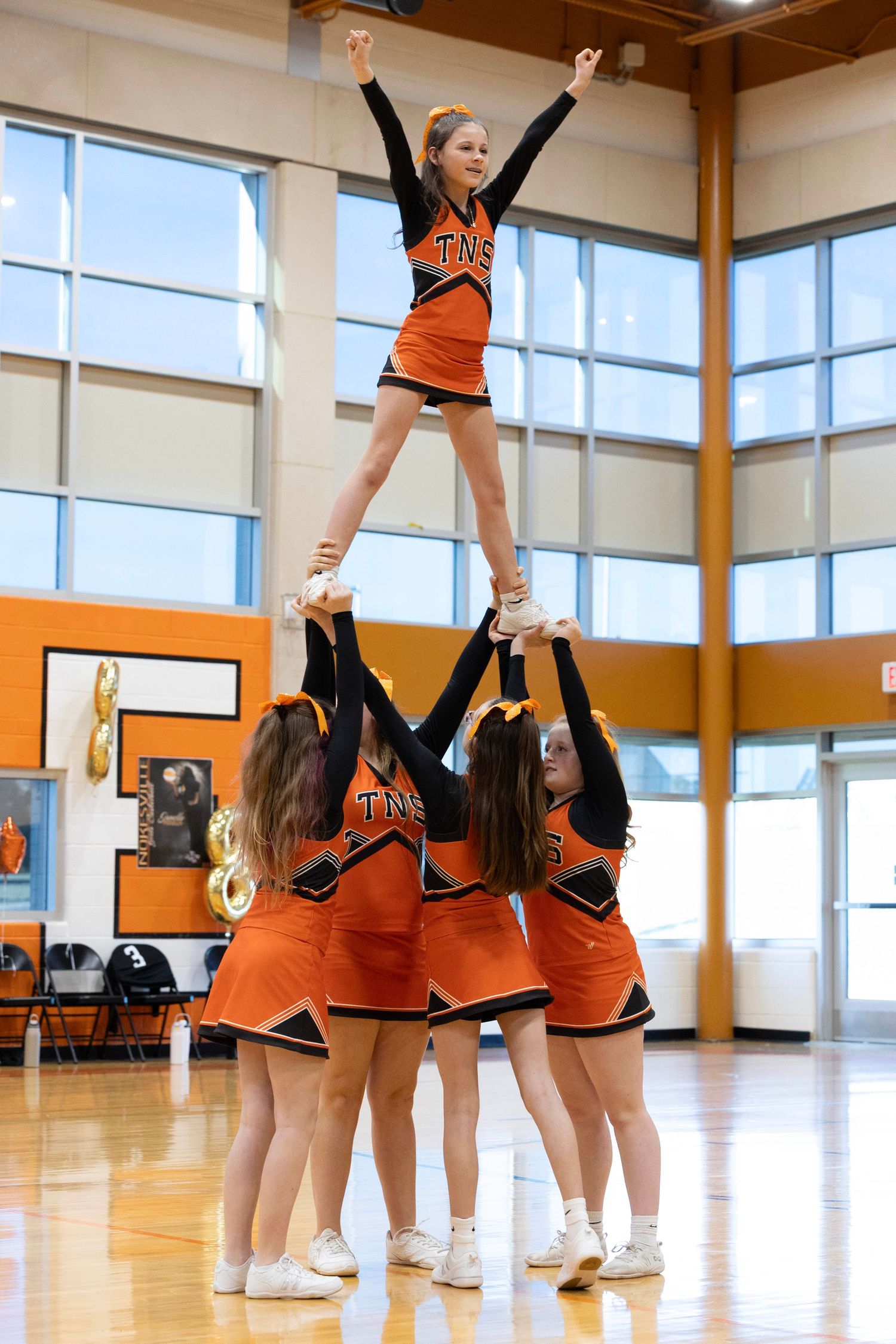 Cheer Sports Action Photo by Marie Griffith Photography