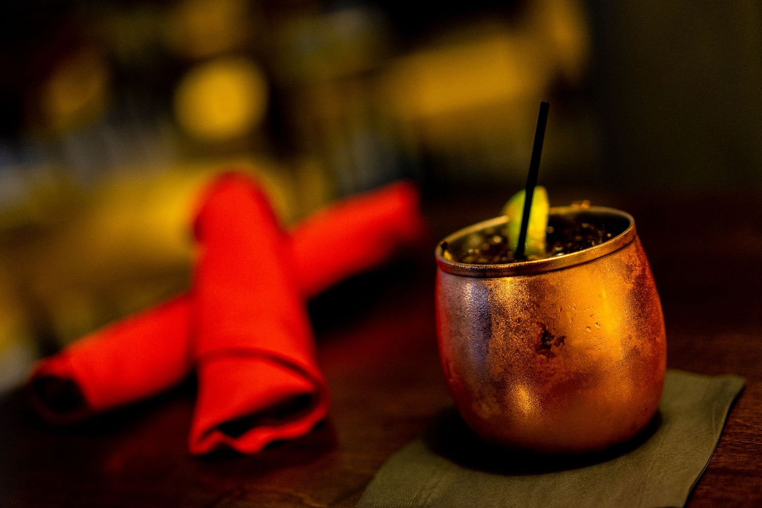 Cocktail photo for Stevenson University Villager. Photo by Wornden Ly