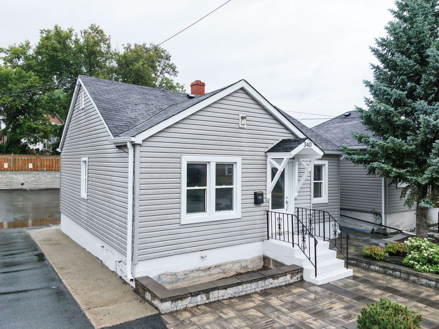 Sudbury Ontario Real Estate Photographer captures the outside of a rental in Sudbury with drone photography
