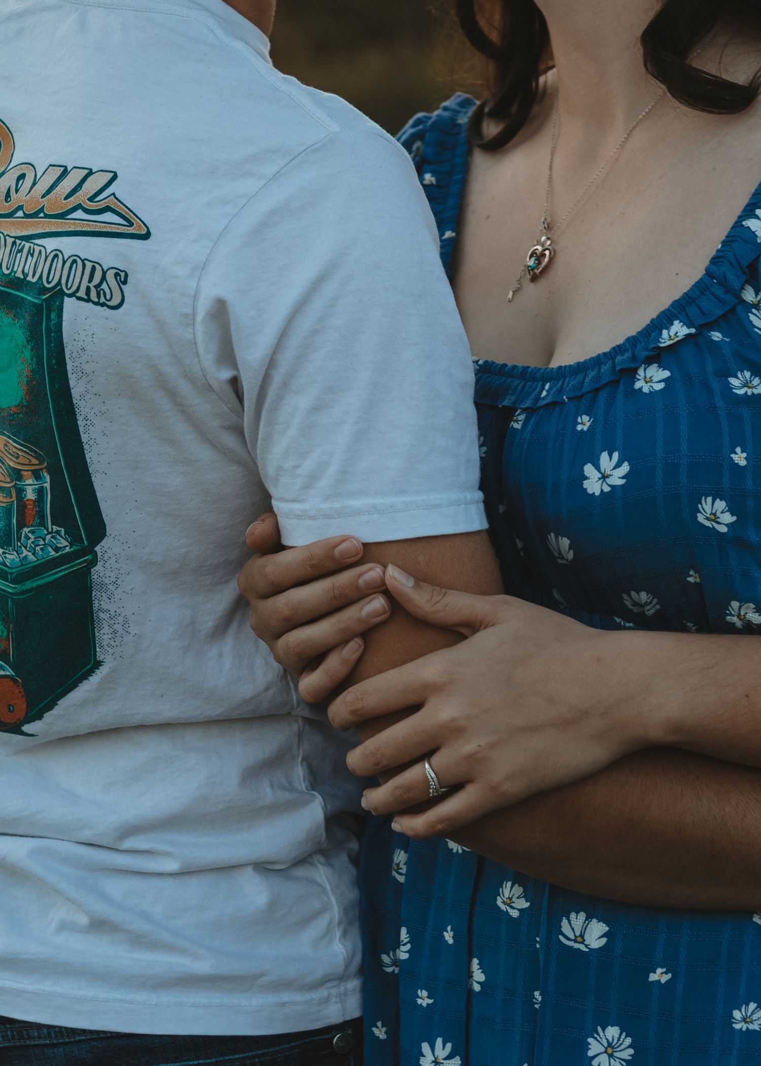 Local Sudbury Photographer captures couple celebrating love with kiss at Garson Park