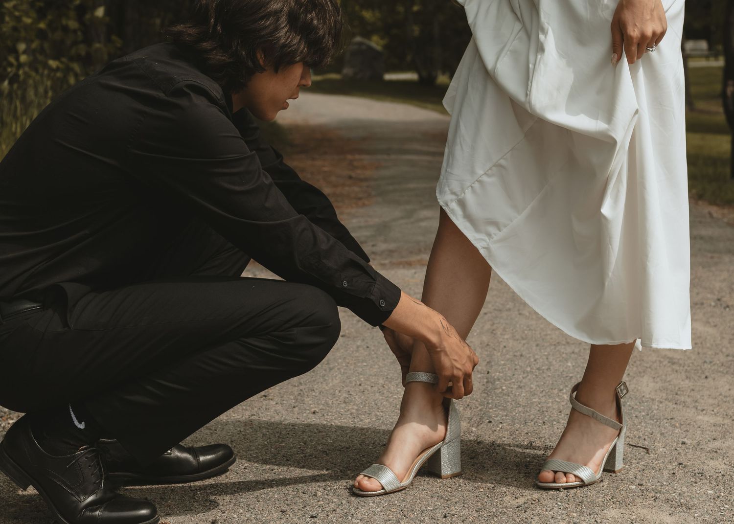 Wedding Photographer in Sudbury Ontario captures happy engagement photography