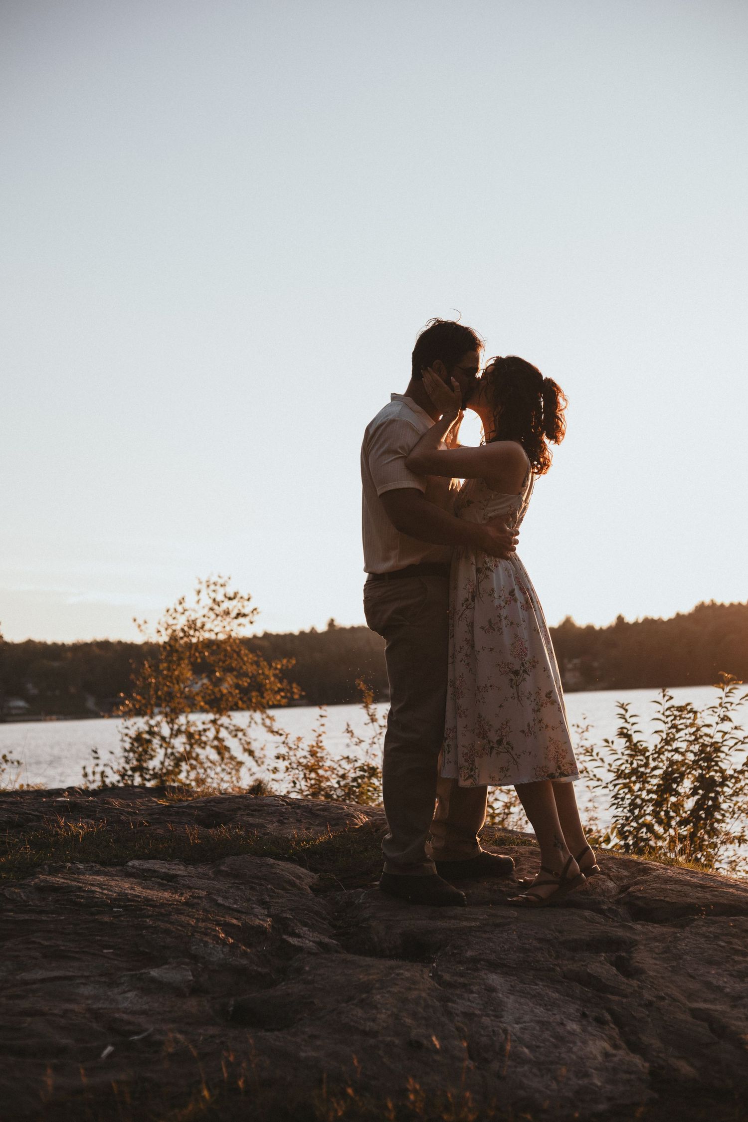 Local Sudbury Ontario Photographer captures couples beautiful engagement photo session
