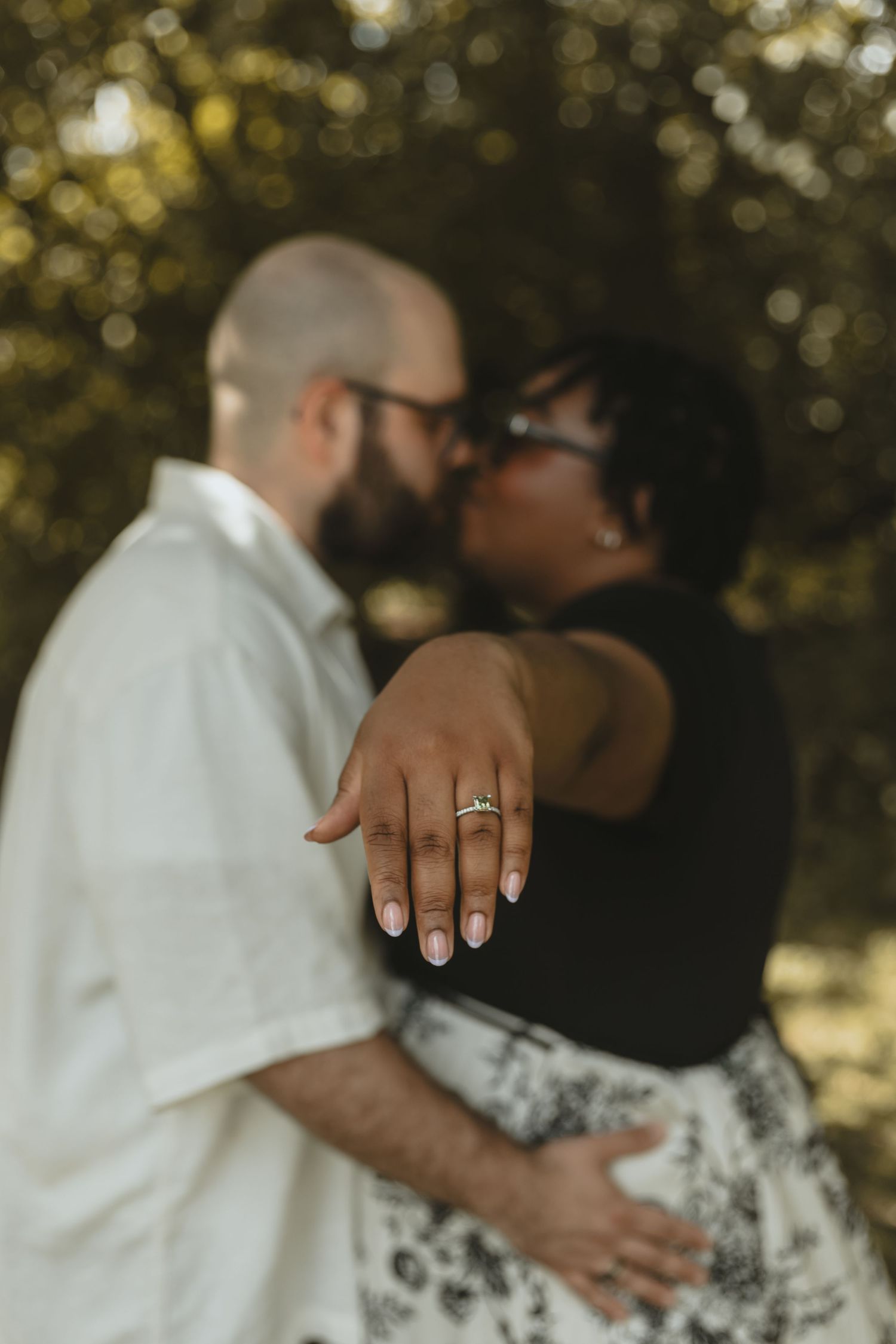Emotional candid moment between couple during Sudbury photoshoot