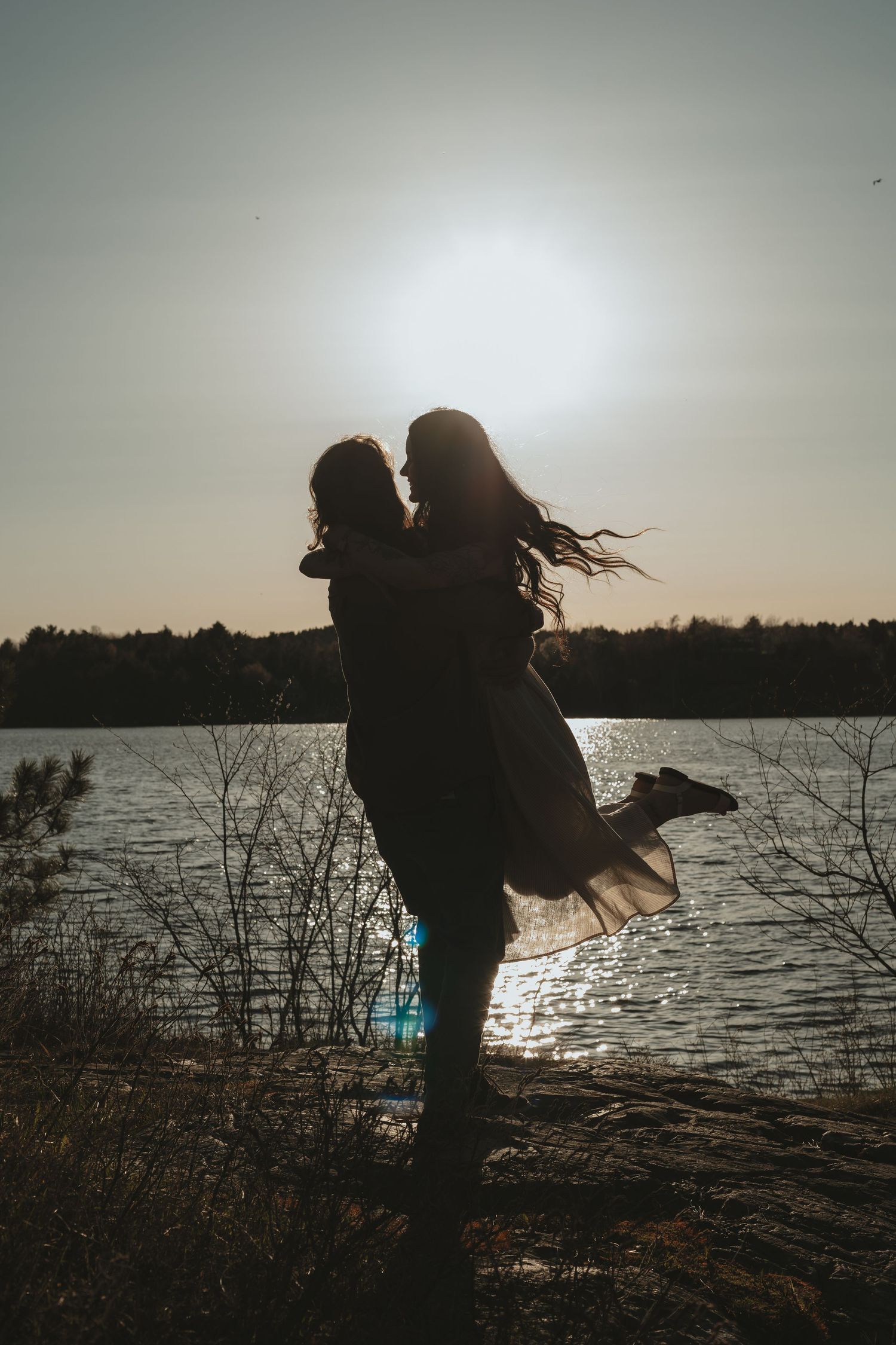 Photographer in Sudbury Ontario Captures couple dancing at engagement session