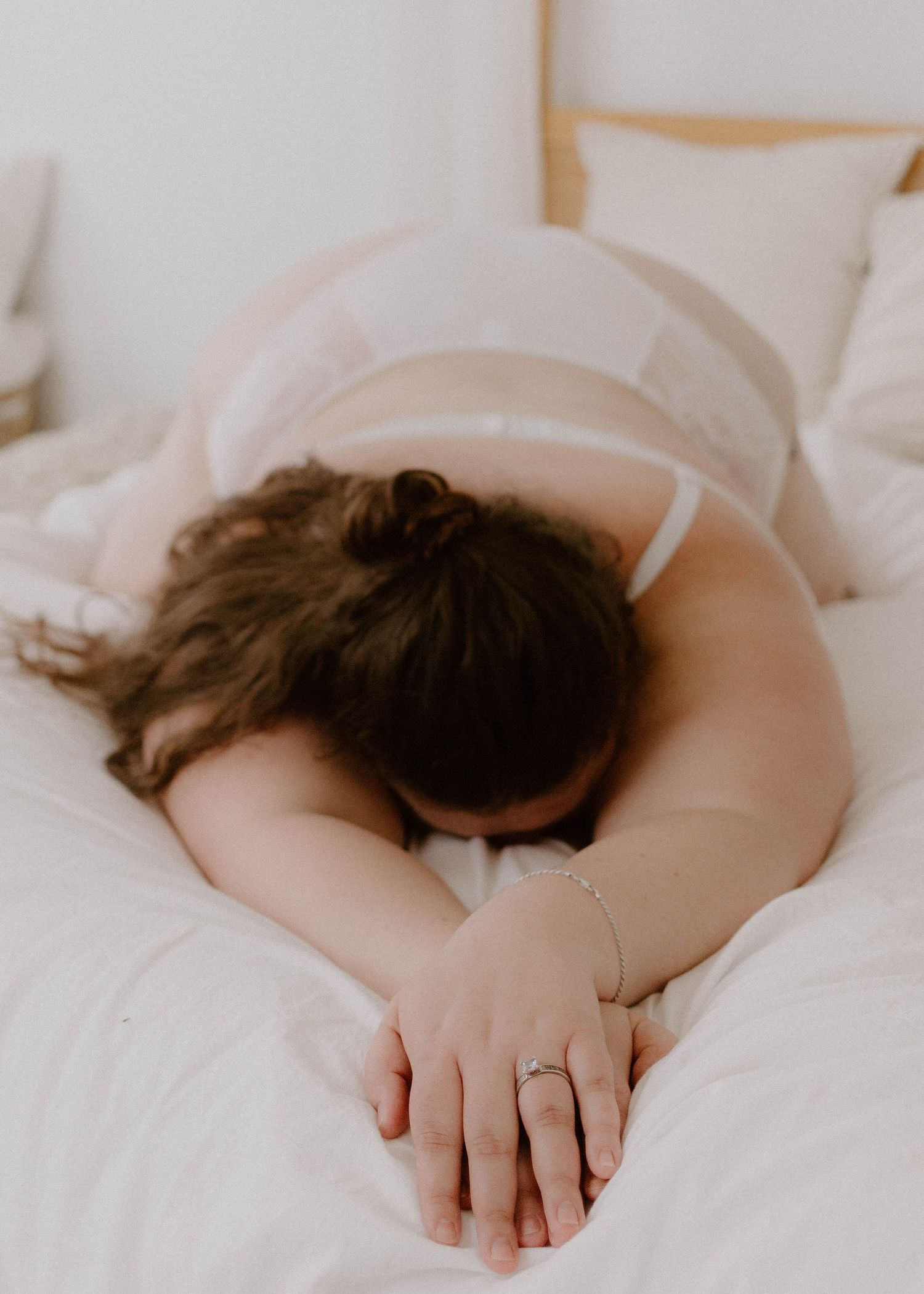 Local Sudbury Photographer captures beautiful boudoir in studio session in Chelmsford