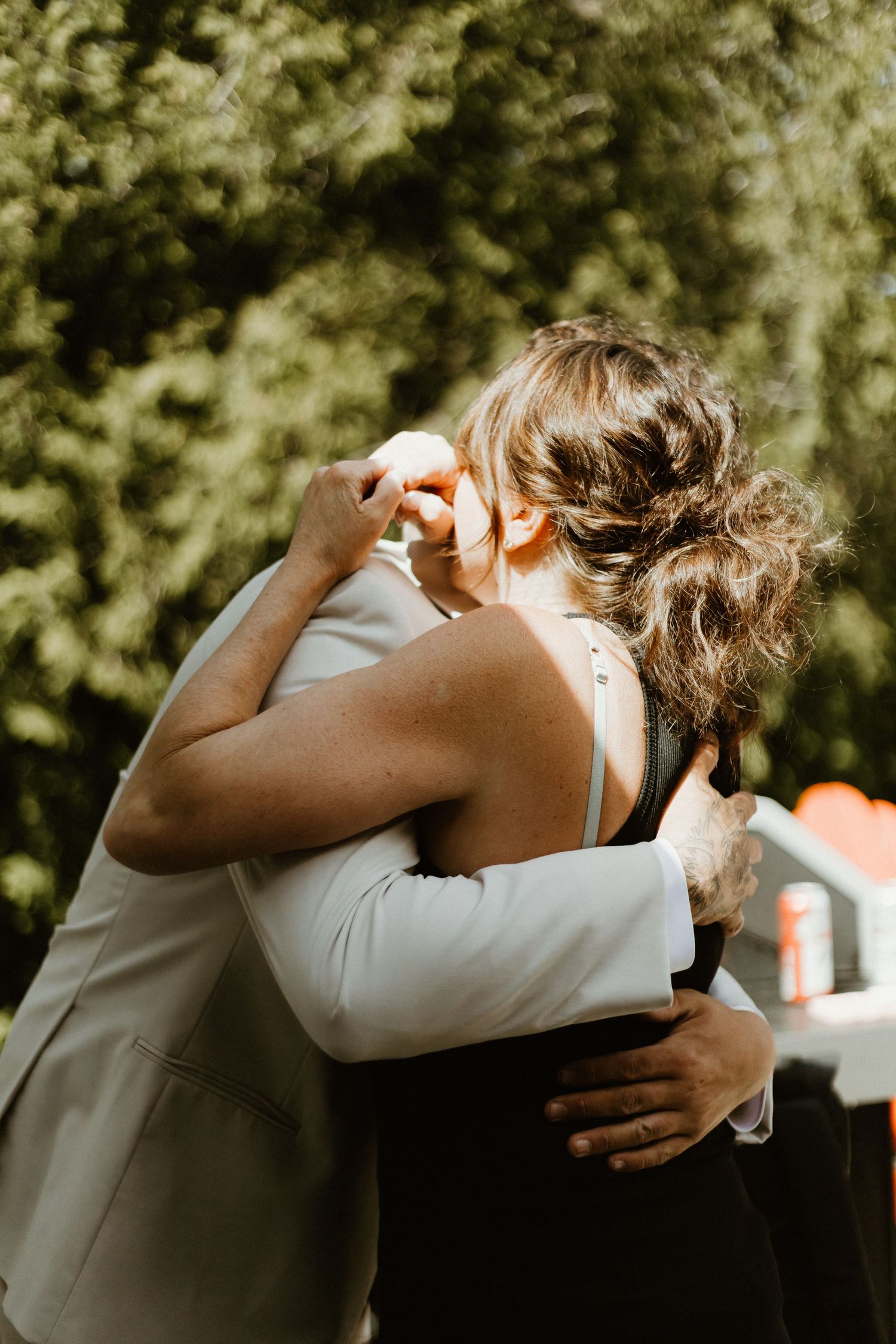 Local Sudbury Wedding Photographer captures groom and mother