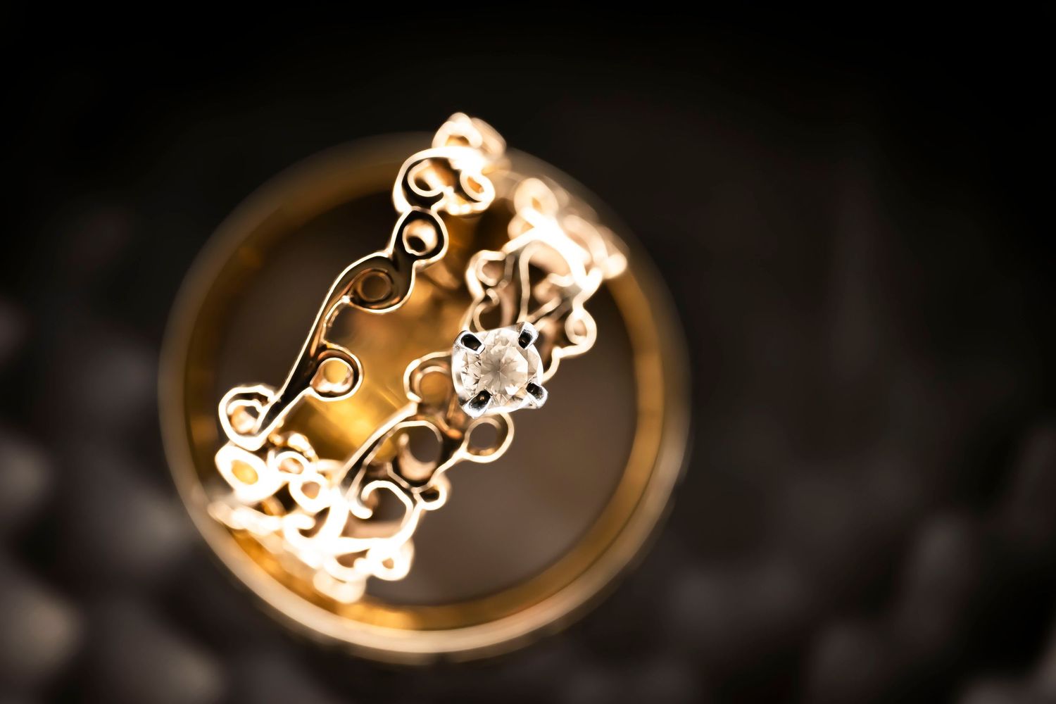 wedding ring shot