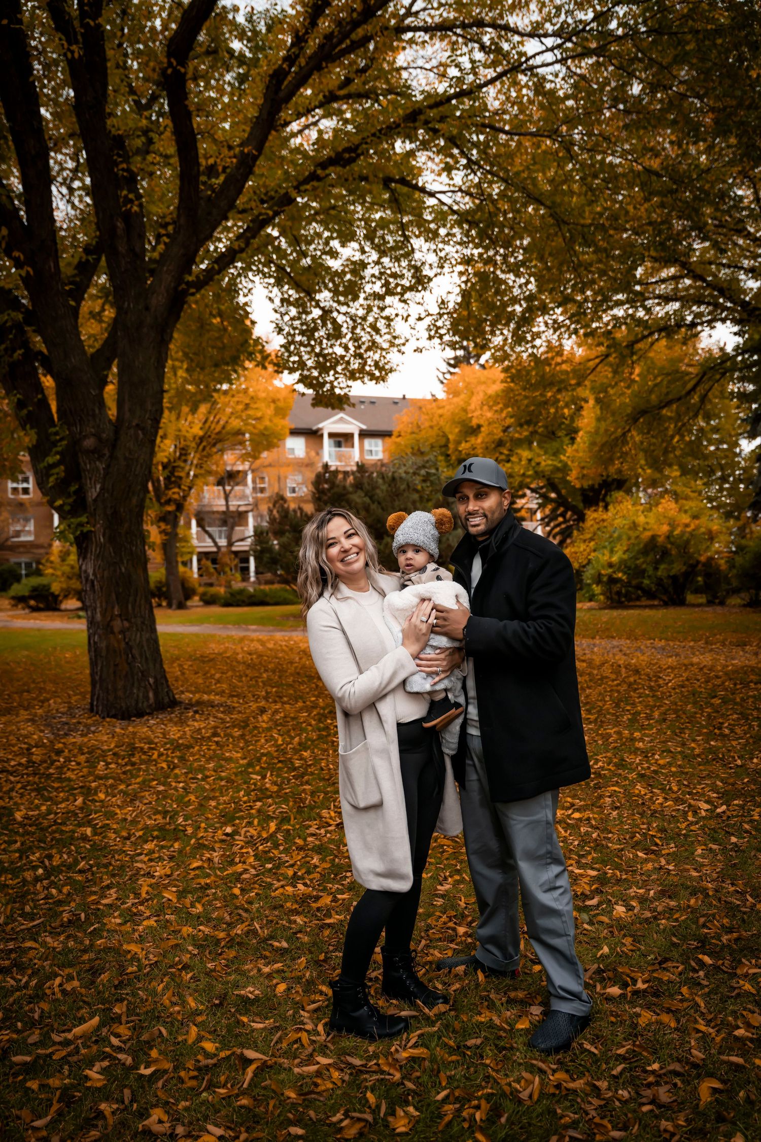 family photo in park