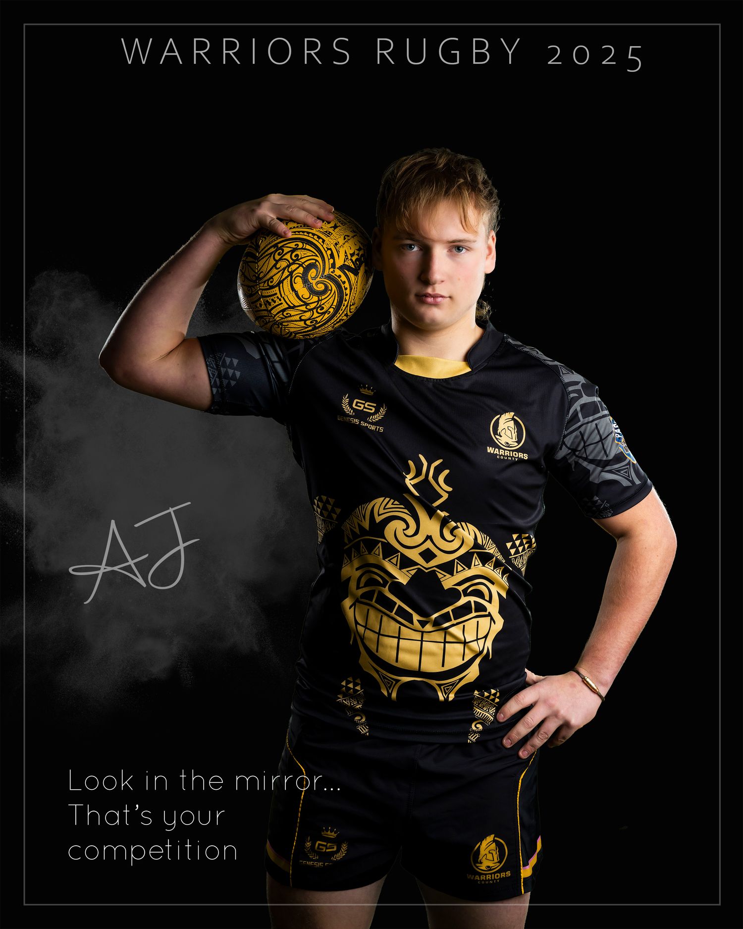 rugby portrait