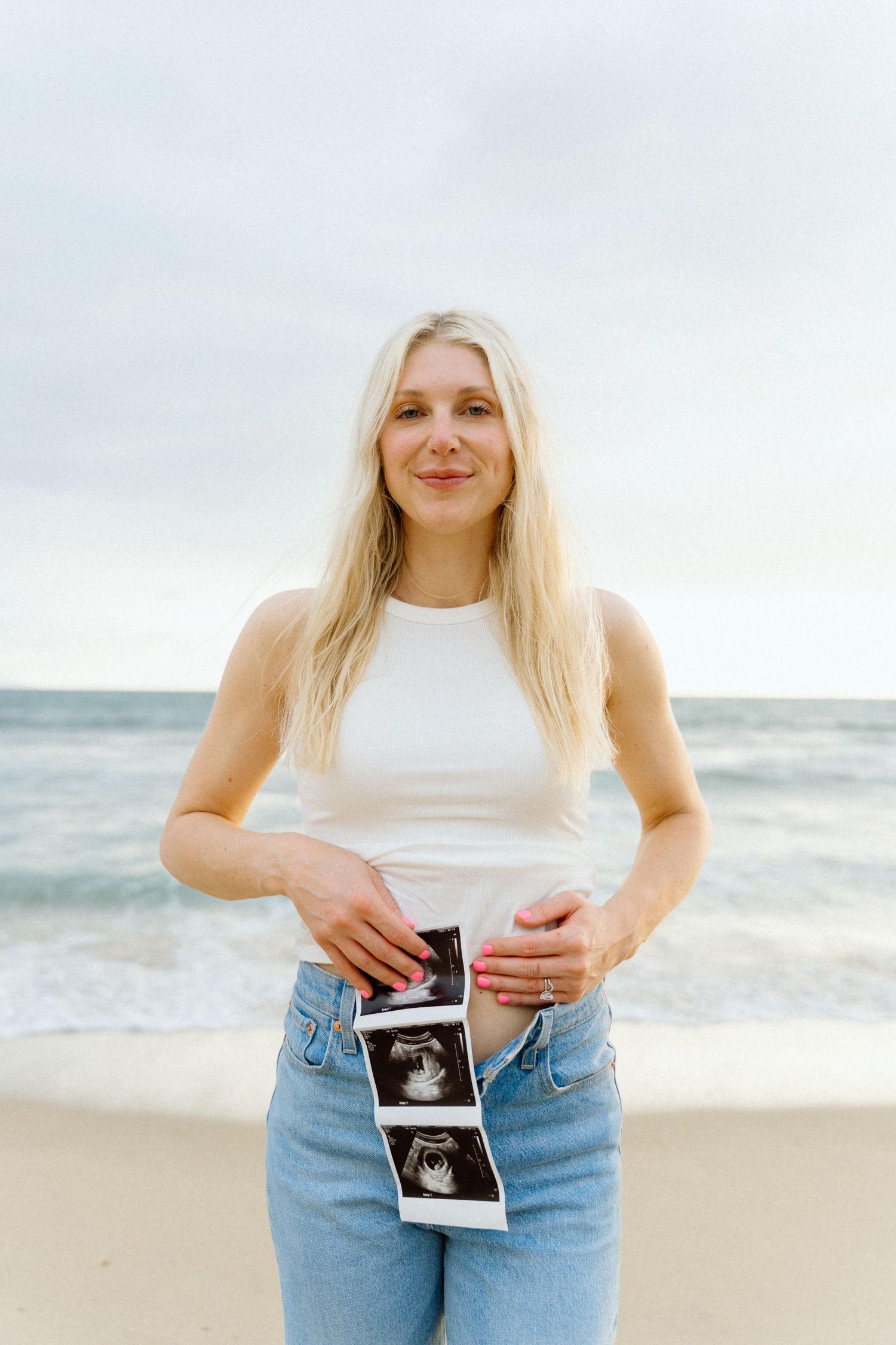 Maternity photographer Puerto Vallarta — golden hour beach session by Marina Pochepkina