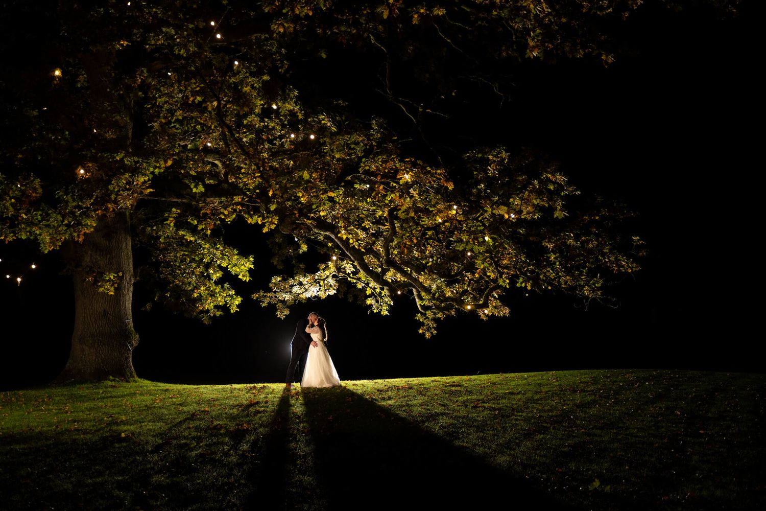 Bride and groom epic portrait at Rathsallagh house Kildare photo by AK wedding photography and videography.