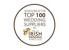 Badge for Top 100 Wedding Suppliers voted by the 4th Irish Wedding Awards 2020.